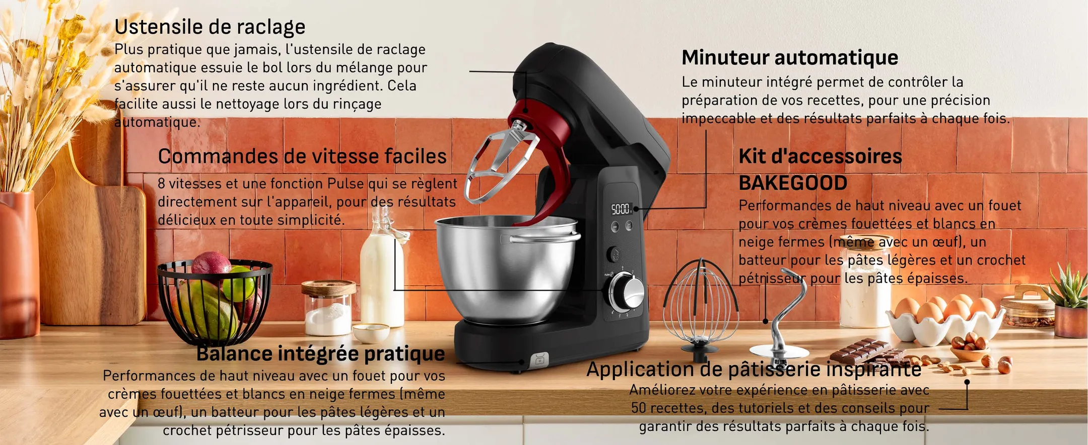 Robot pâtissier Bake Partner+ QA5458F1