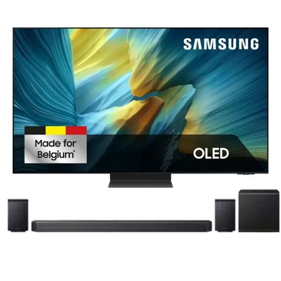 Bundel - OLED 4K QE55S95F (2025) - 55 inch + Soundbar Cinematic Q-serie HW-Q930F/XN - Zwart