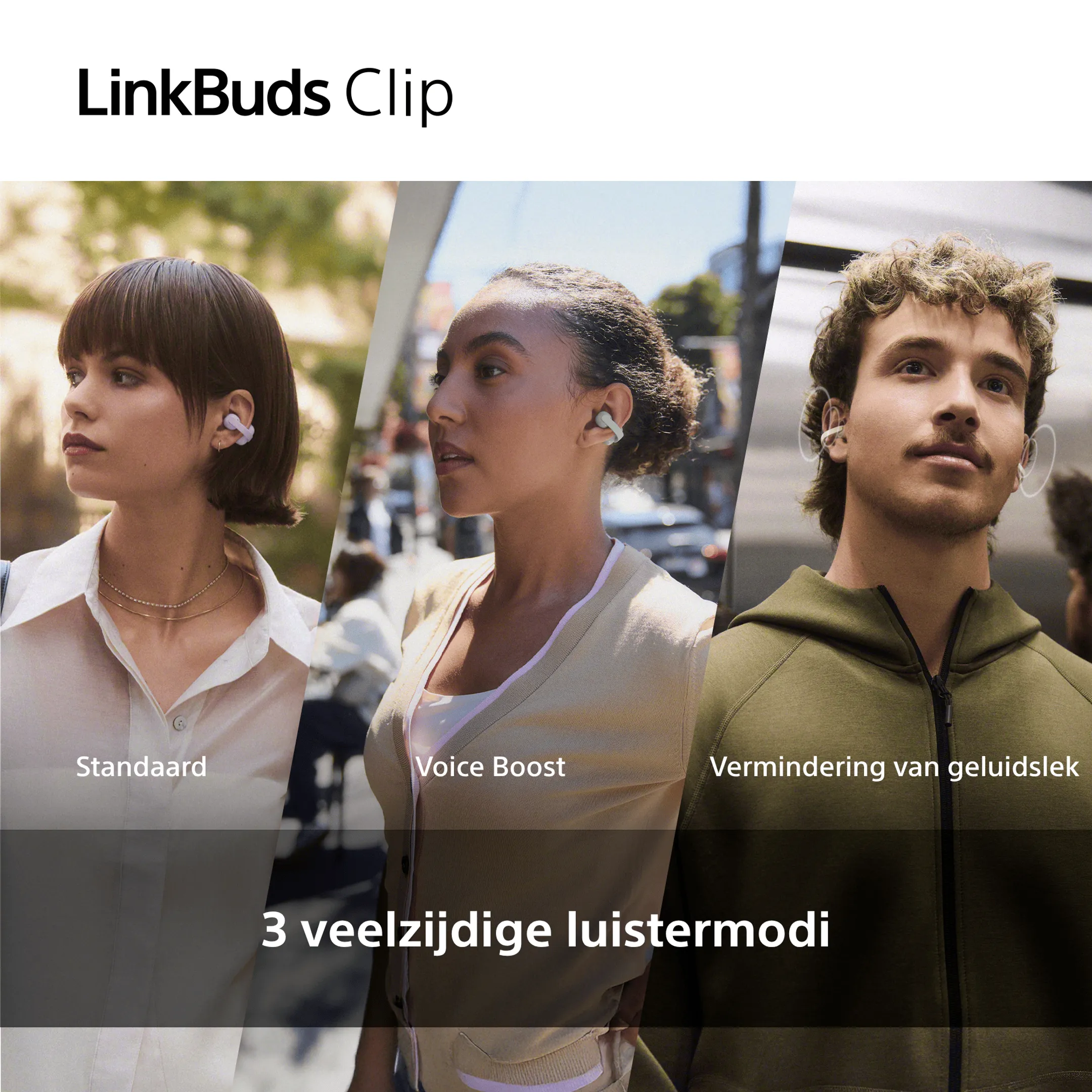 LinkBuds Clip oortjes - Zwart