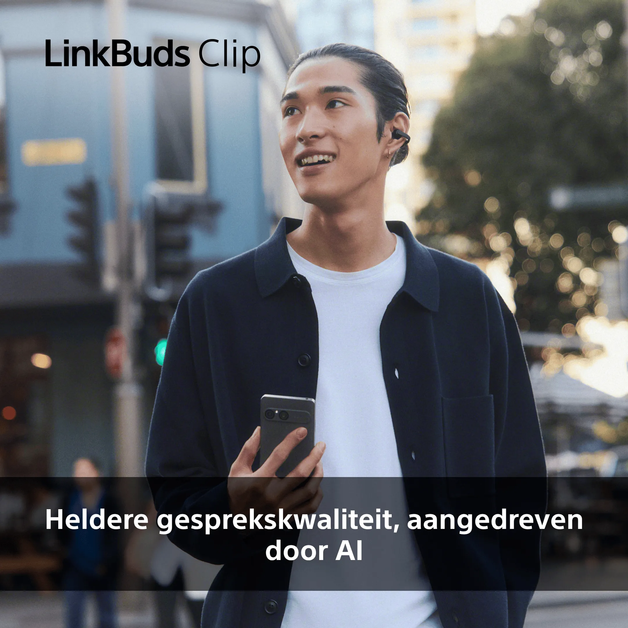 LinkBuds Clip oortjes - Zwart