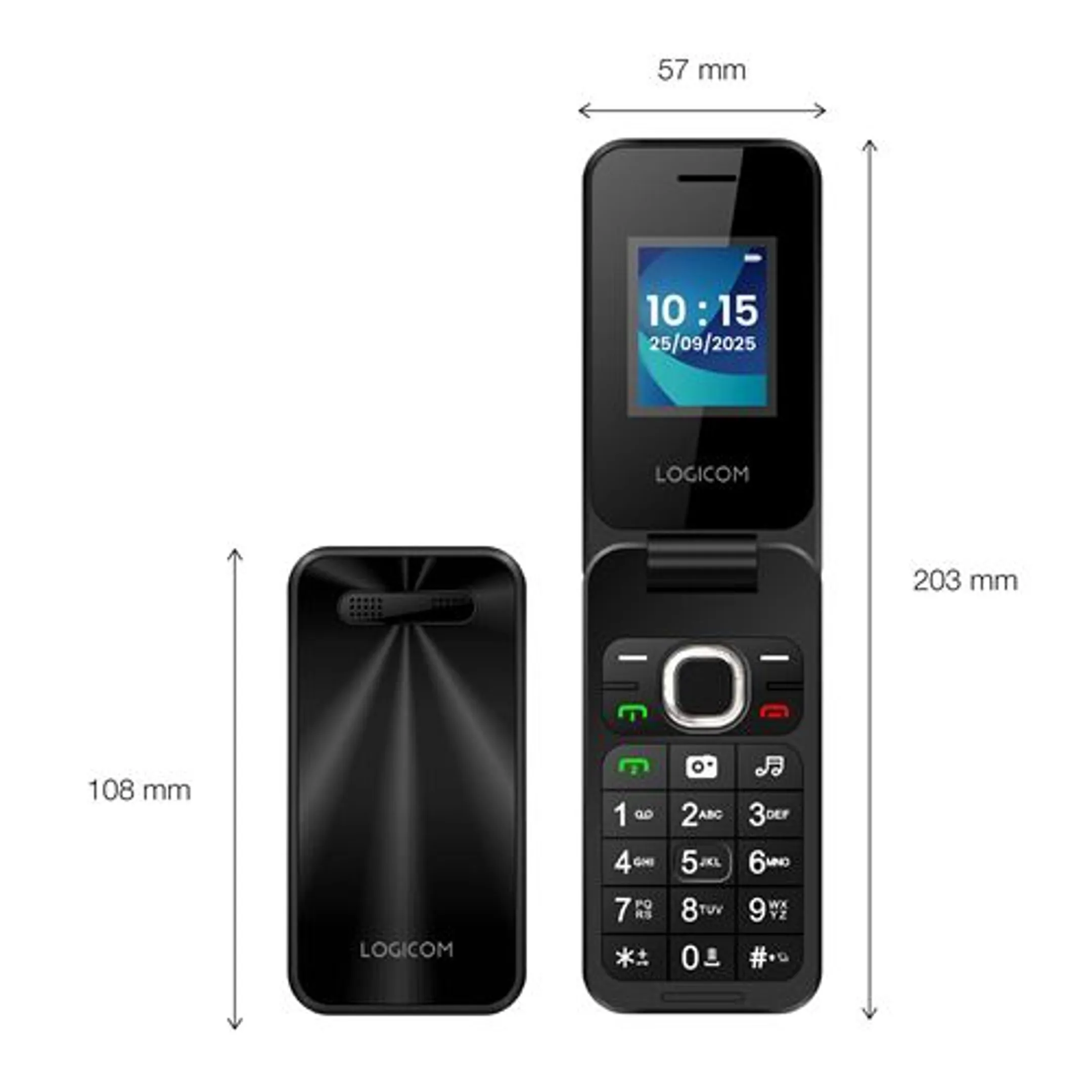 Fleep 460 4G 128 MB Dual nano SIM - Zwart