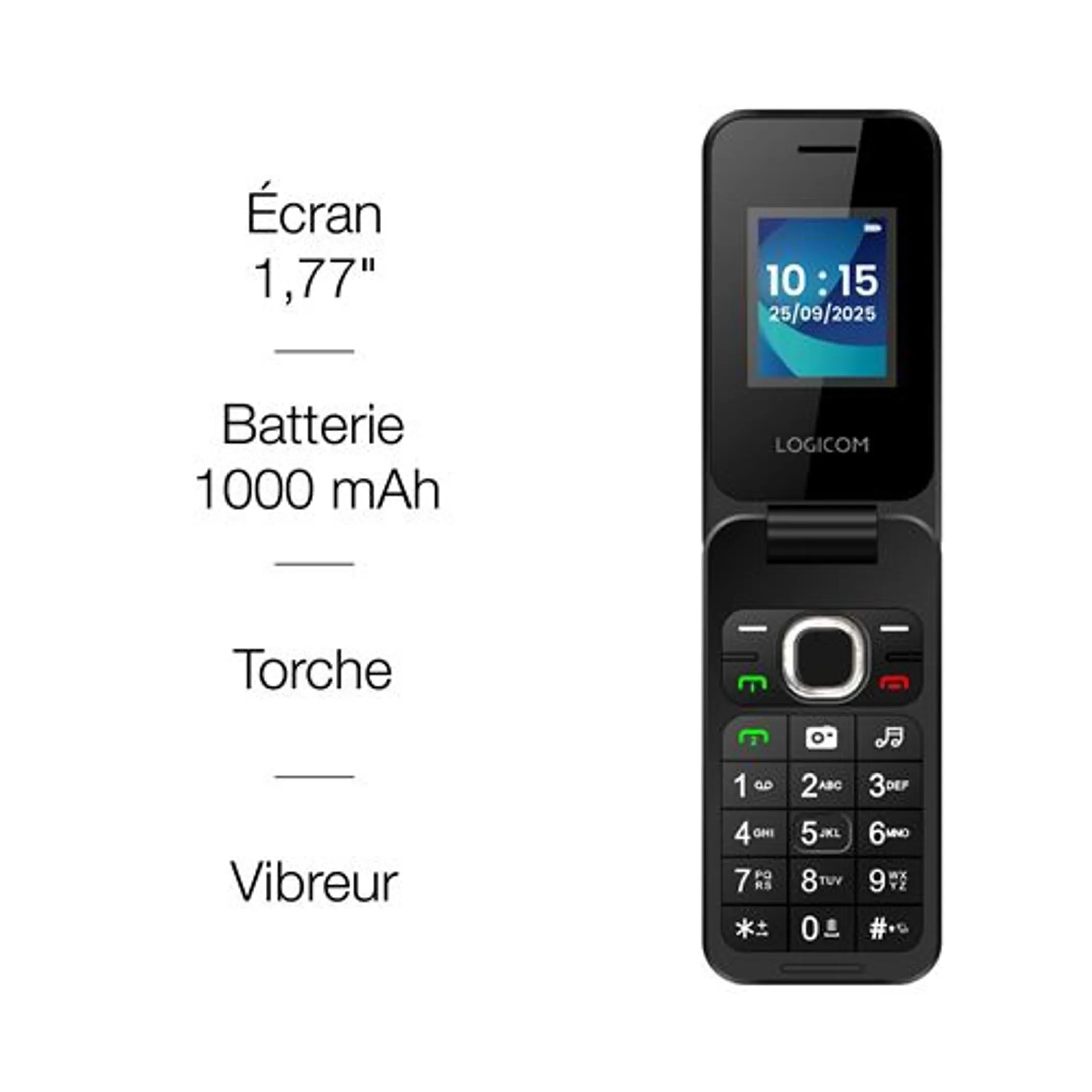 Fleep 460 4G 128 MB Dual nano SIM - Zwart