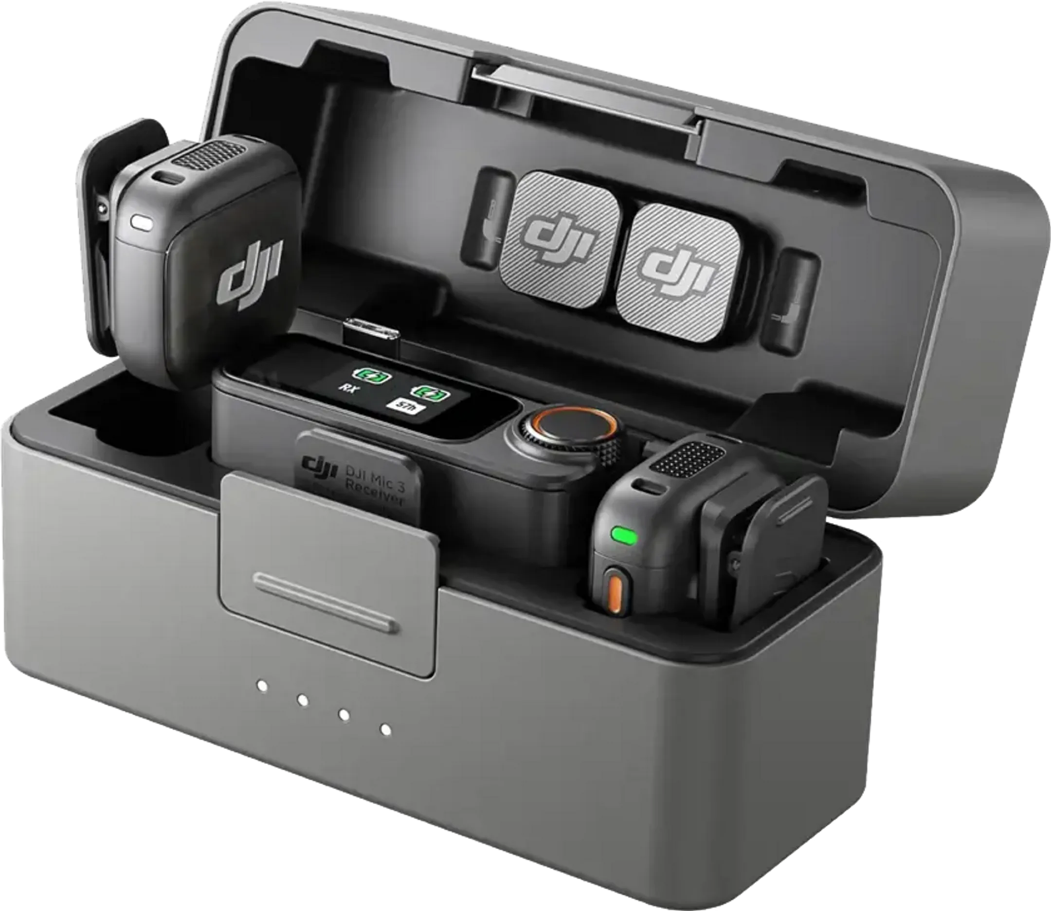 Microphone sans fil Mic 3 (2 TX + 1 RX + Charging Case)