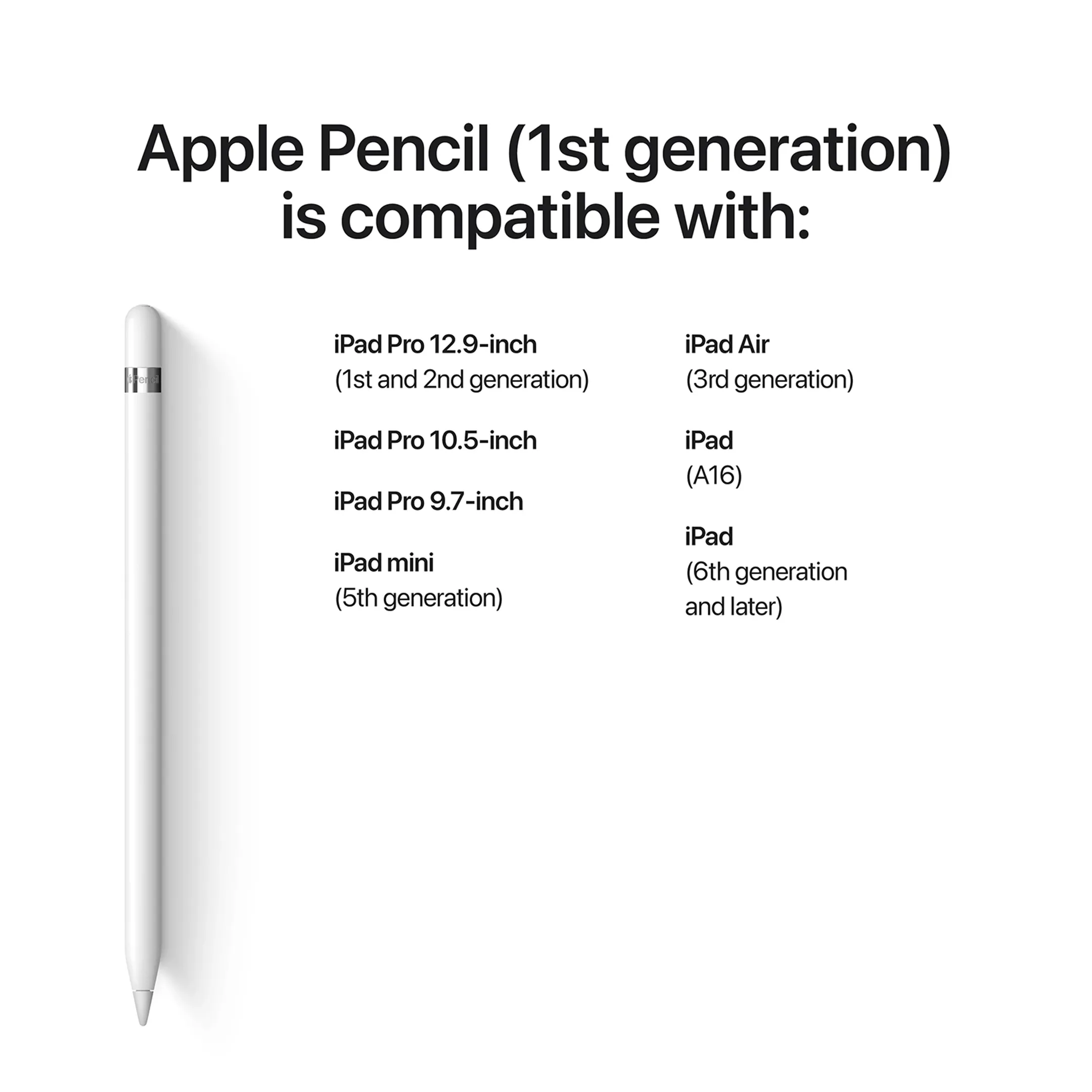 Pencil (1ste generatie) - Wit