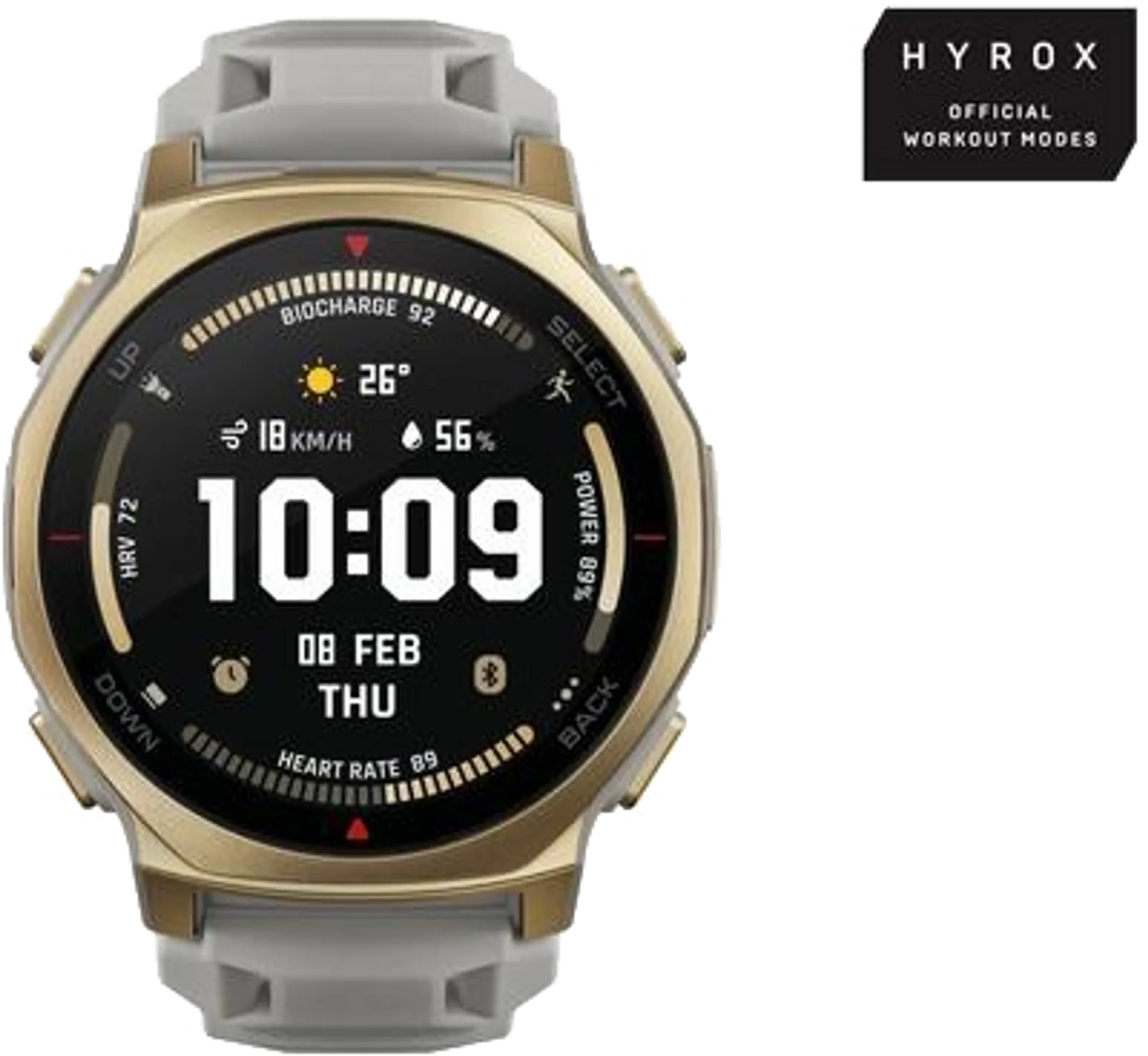T-Rex 3 Pro 44mm, Goud (Grijs)