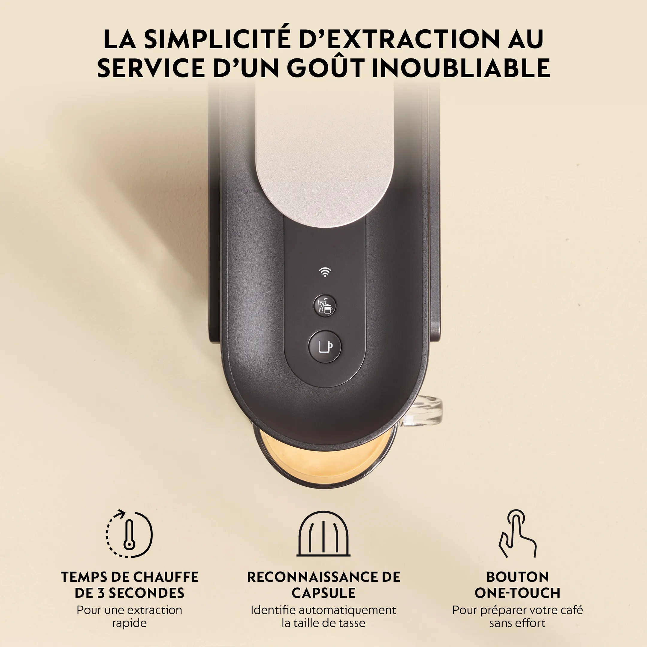Nespresso Machine à café Vertuo Up Ink Black