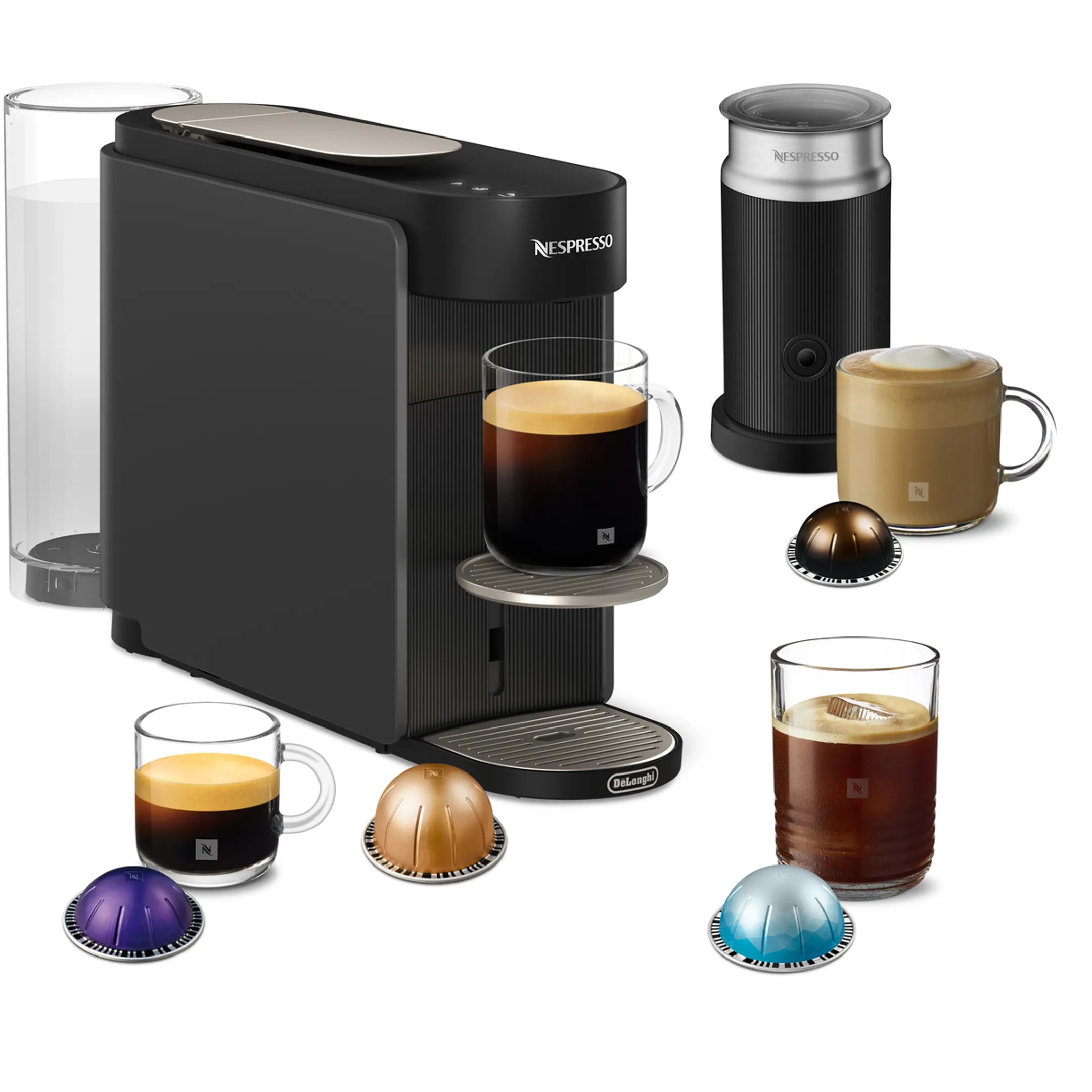 Nespresso Vertuo Up Grey + Aeroccino