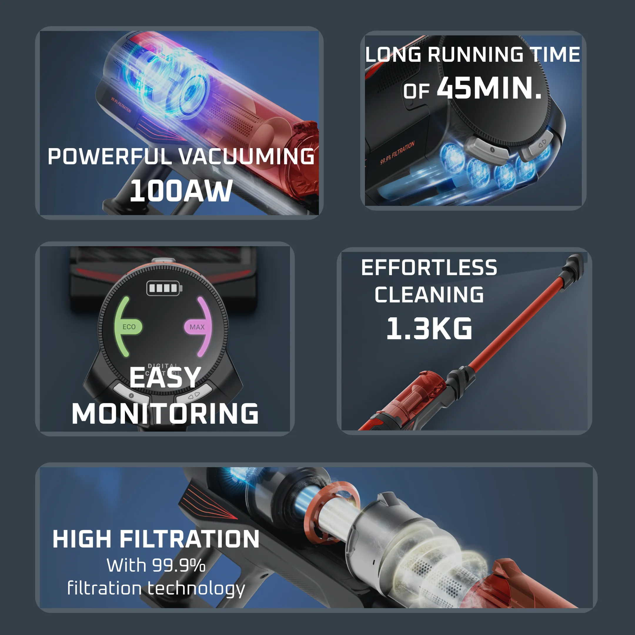 Aspirateur balai X-FORCE 8.80 RH1872E0