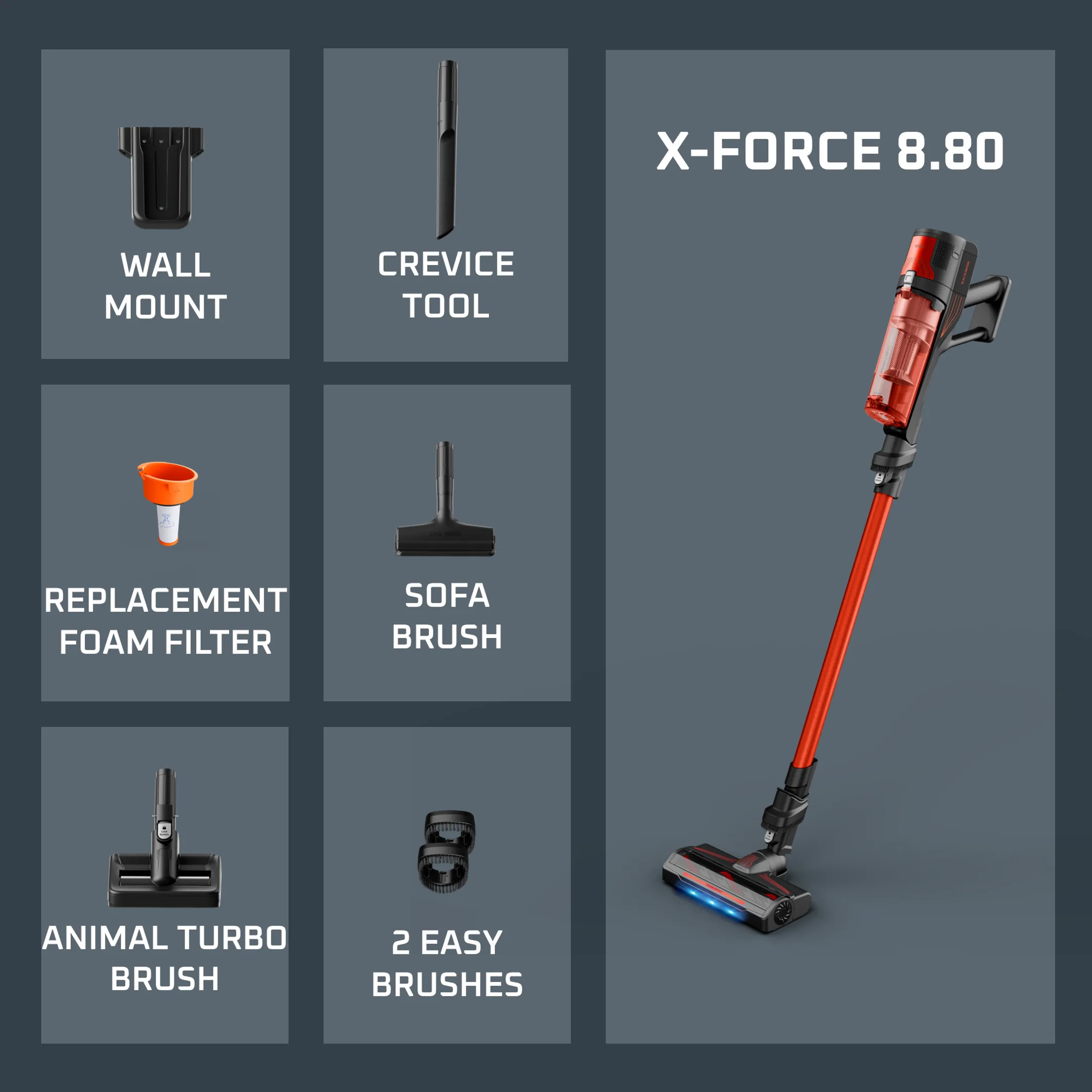 Steelstofzuiger X-FORCE 8.80 RH1872E0