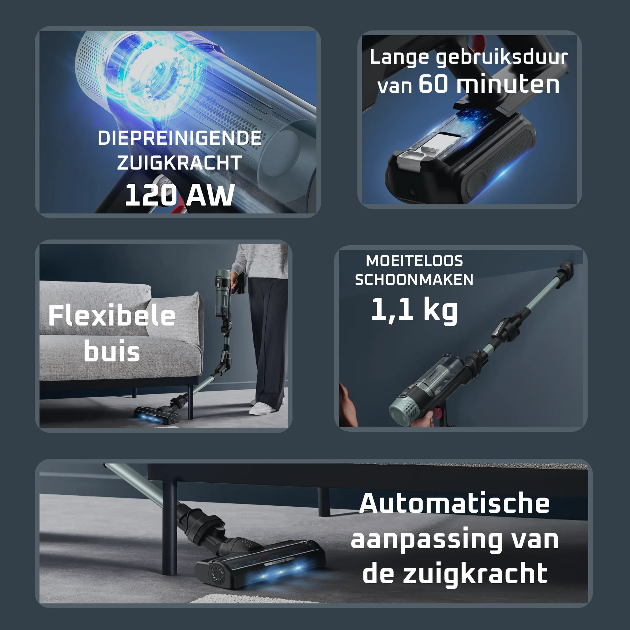 Steelstofzuiger X-FORCE FLEX 10.80 RH7A32E0