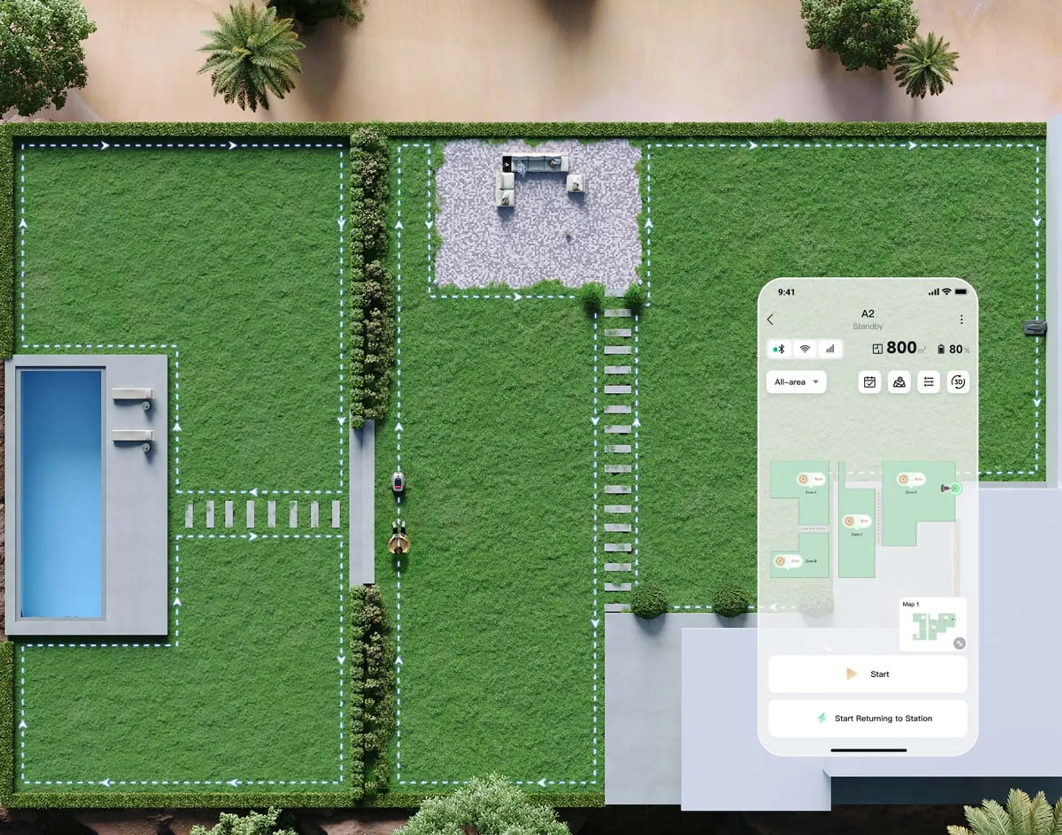 Robot tondeuse A2 1200