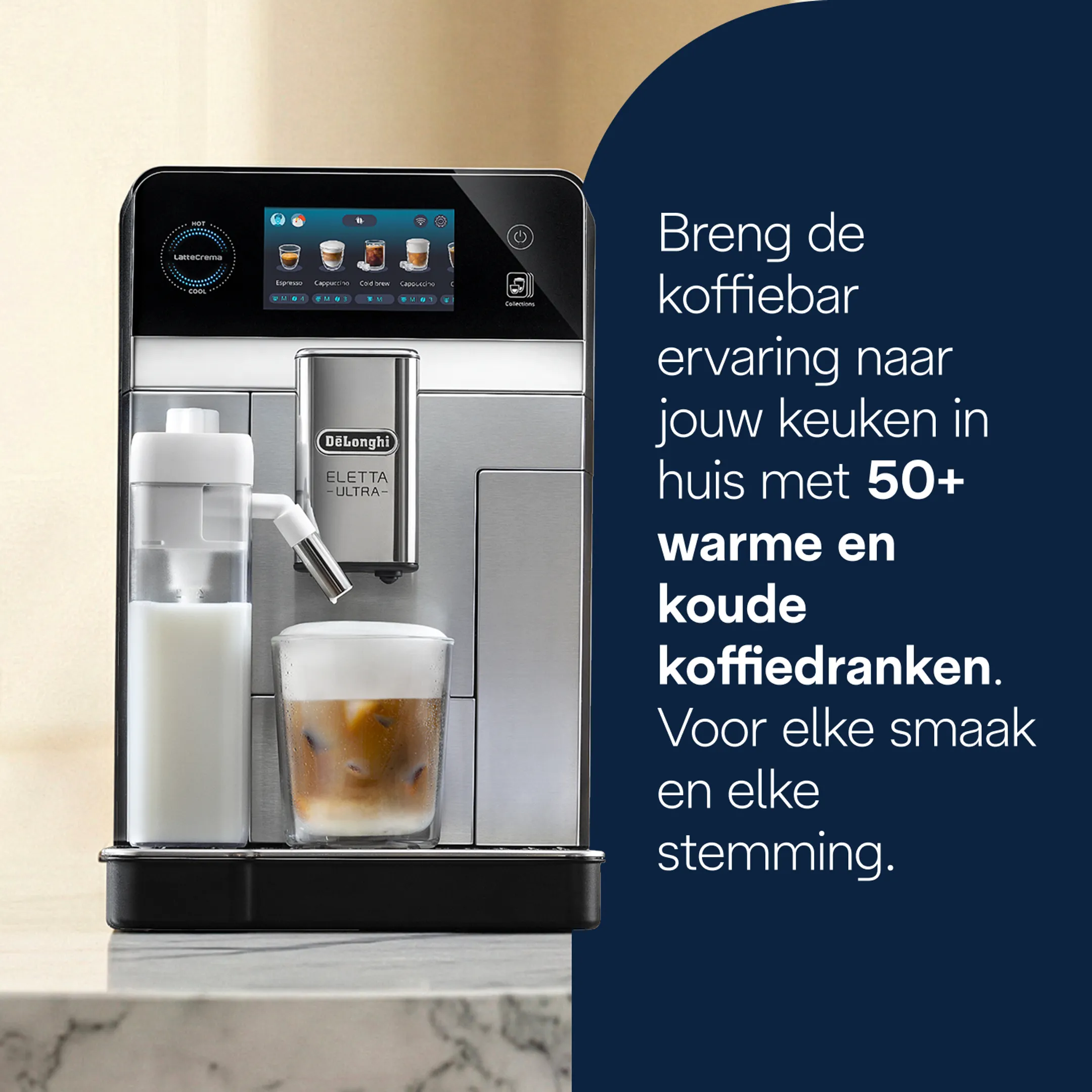 Volautomatische Espressomachine Eletta Ultra ECAM470.85.MB