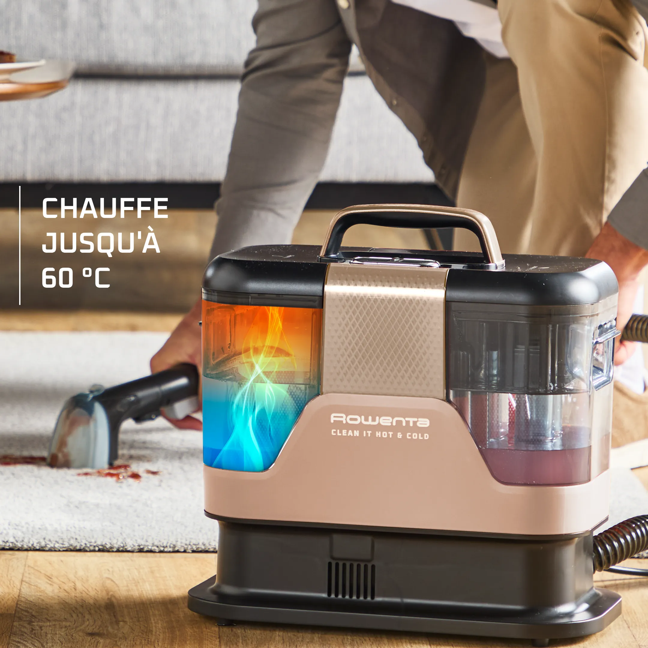 Nettoyeur de tapis Clean It Hot & Cold IN7021F0