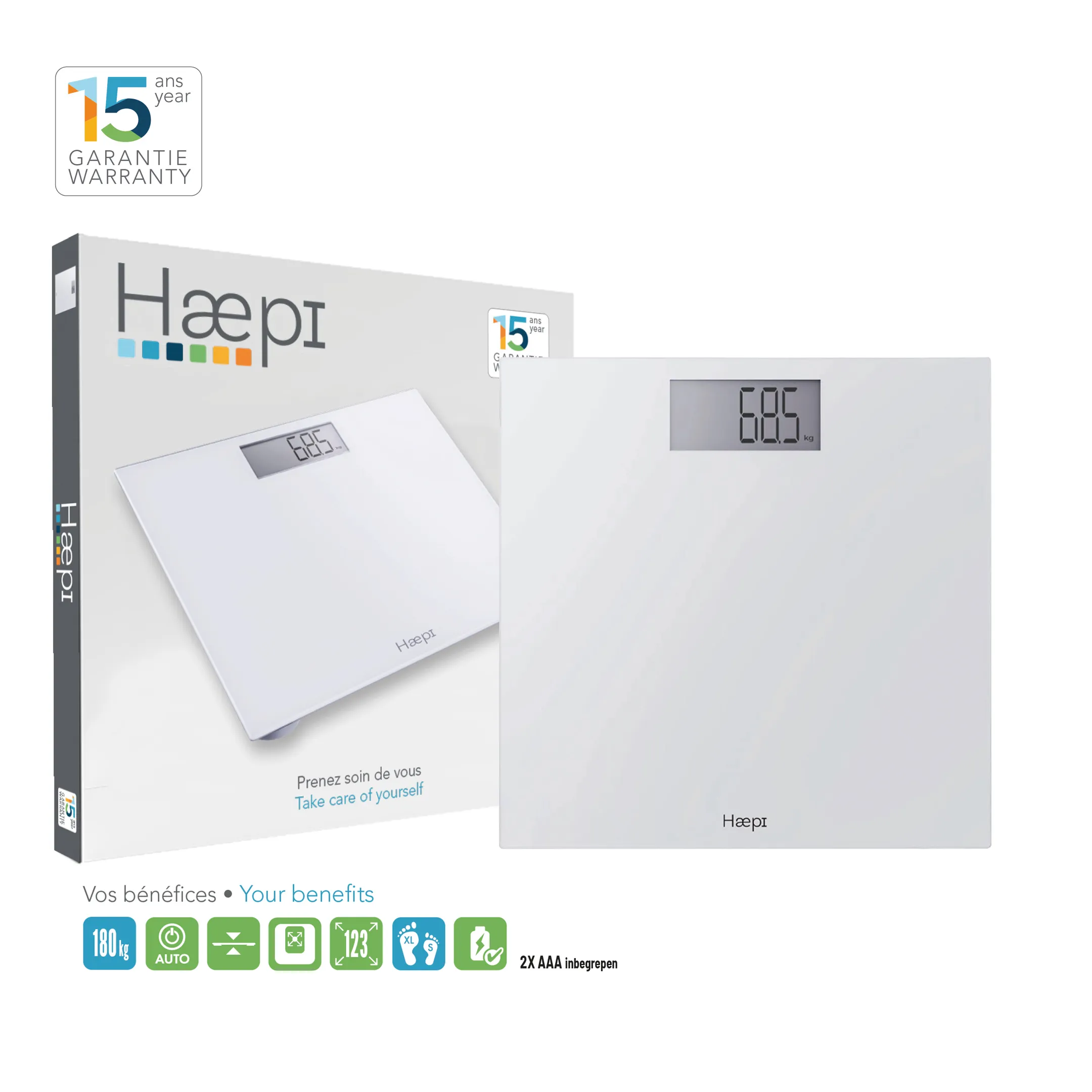 Personenweegschaal HI-JOHN White