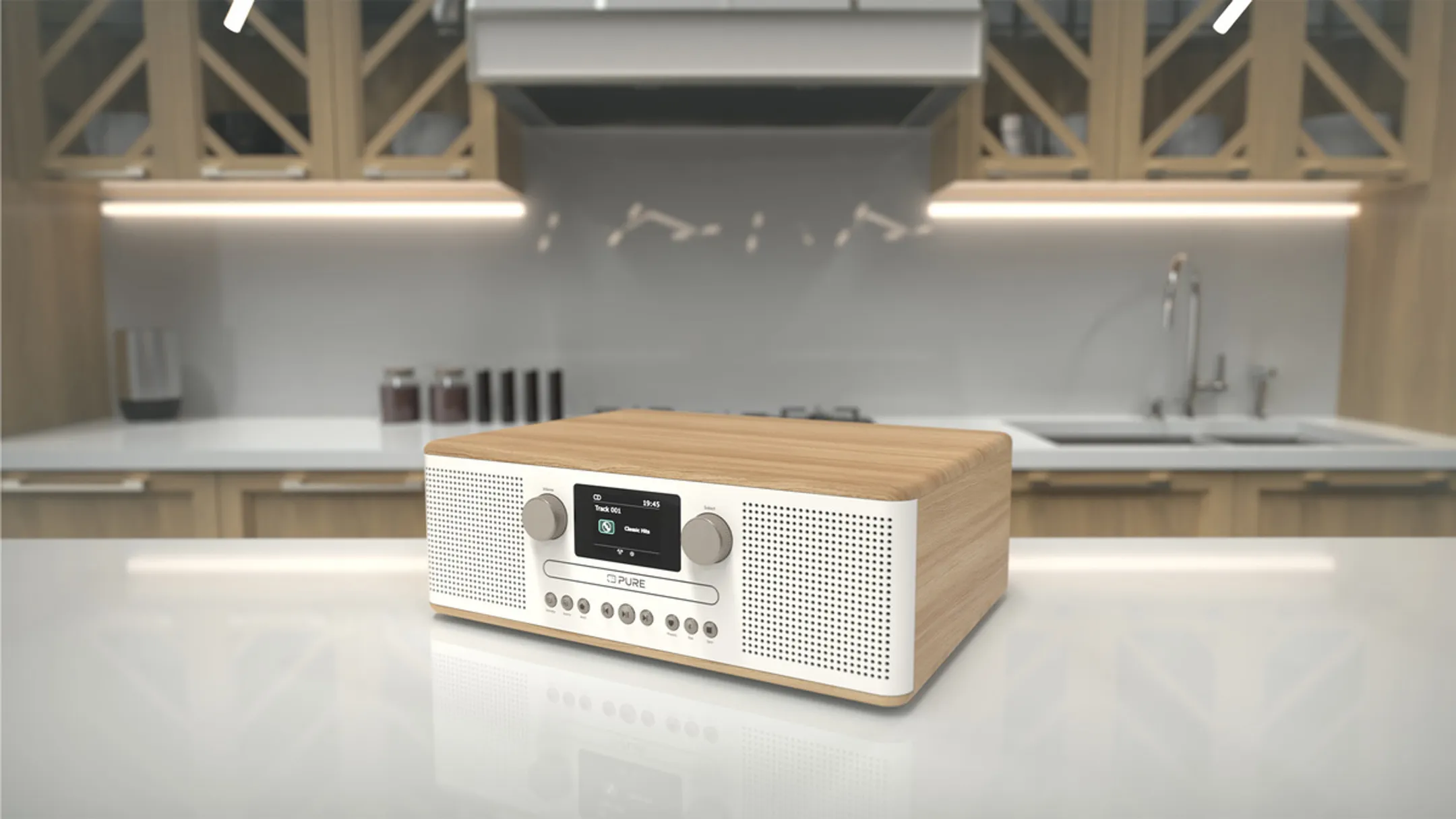 Radio DAB+ Classic C-D6 - Blanc
