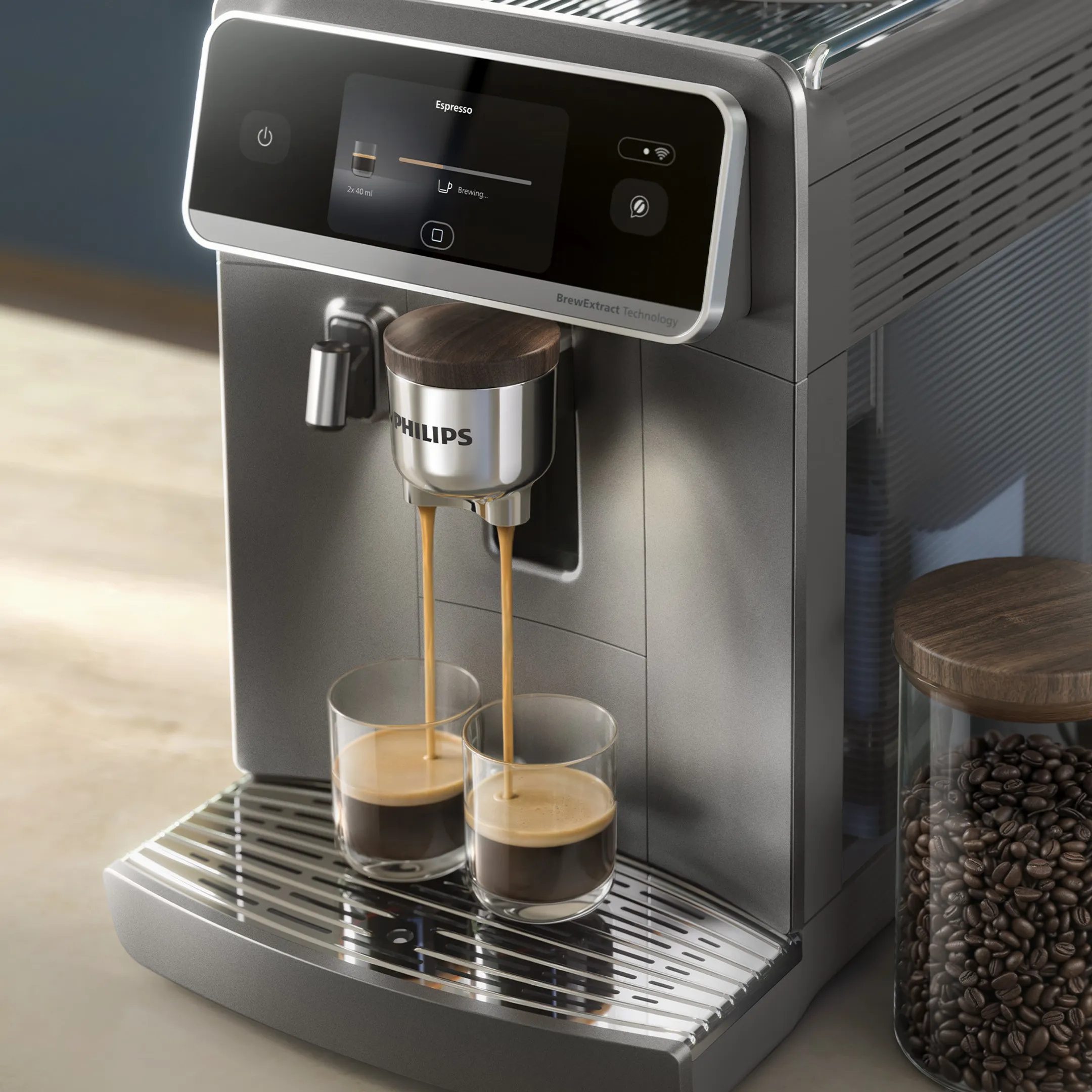 Volautomatische Espressomachine Cafe Aromis 8000 Serie EP8757/92