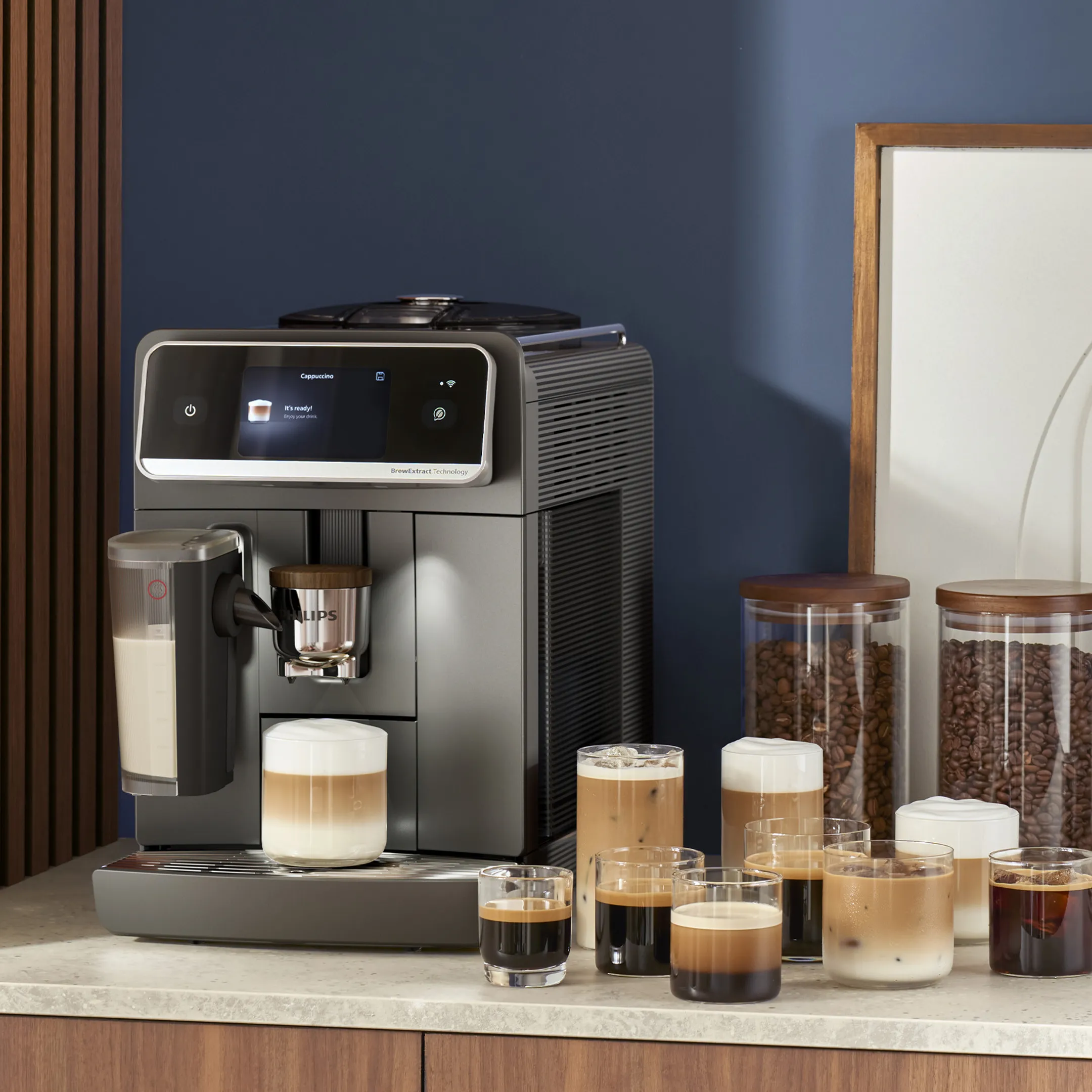 Volautomatische Espressomachine Cafe Aromis 8000 Serie EP8757/92