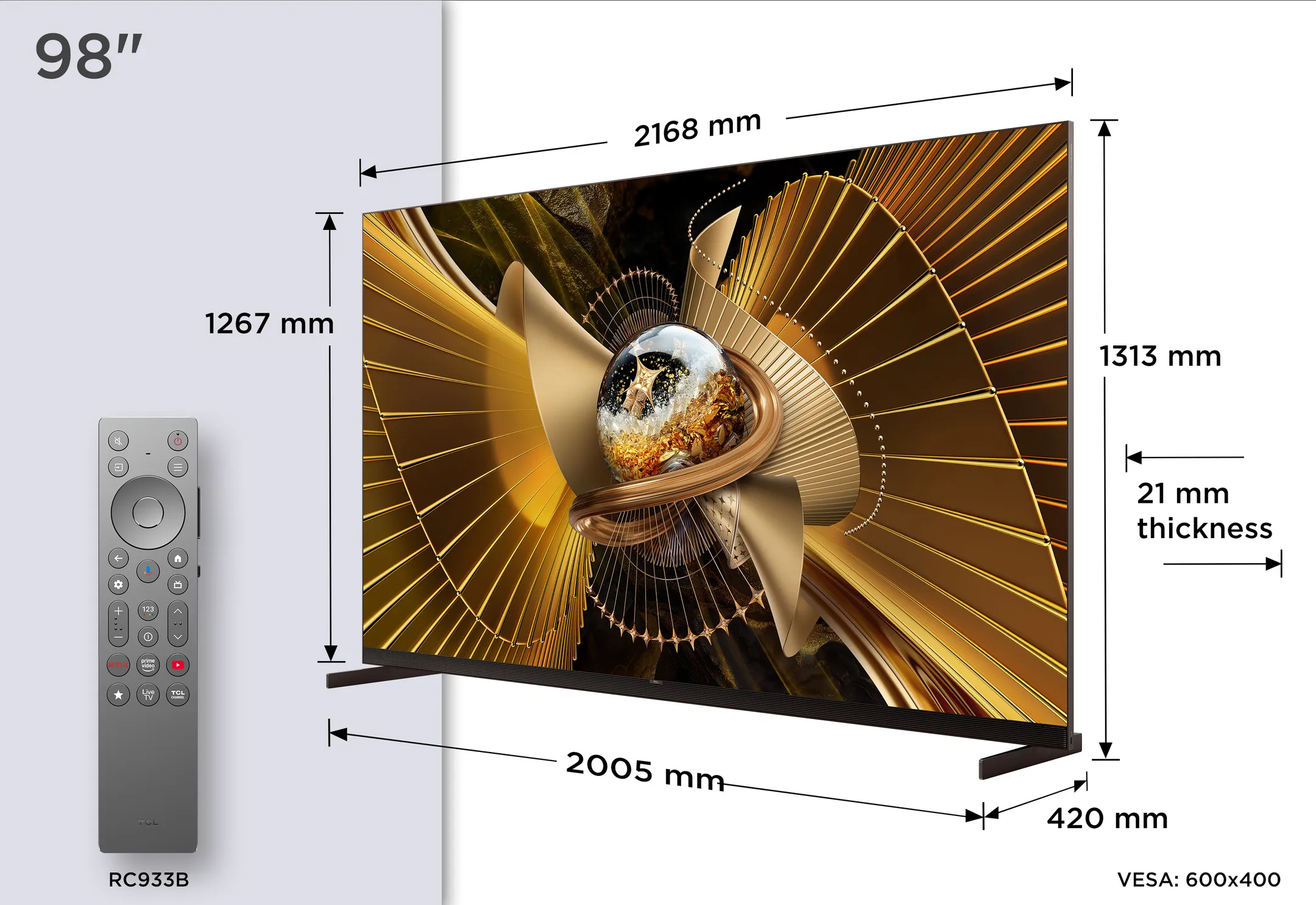 SQD-Mini LED 4K TV 98X11L (2026) - 98 inch
