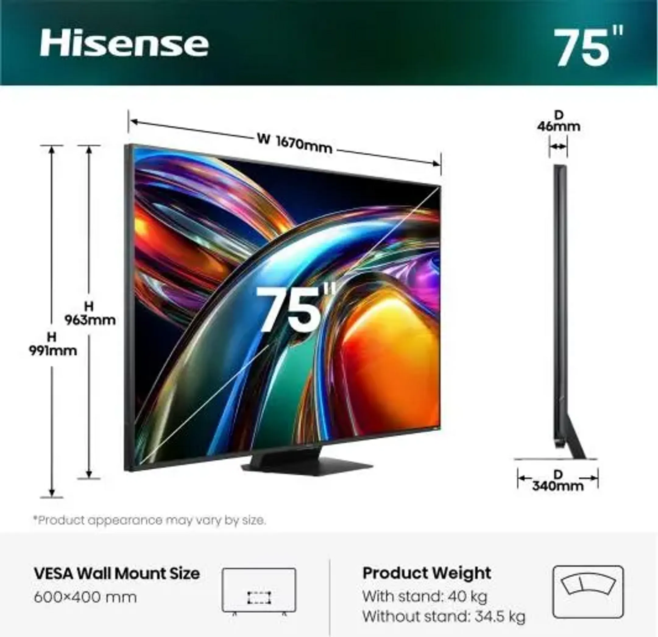 RGB MiniLED 4K TV 75UR9S (2026) - 75 inch