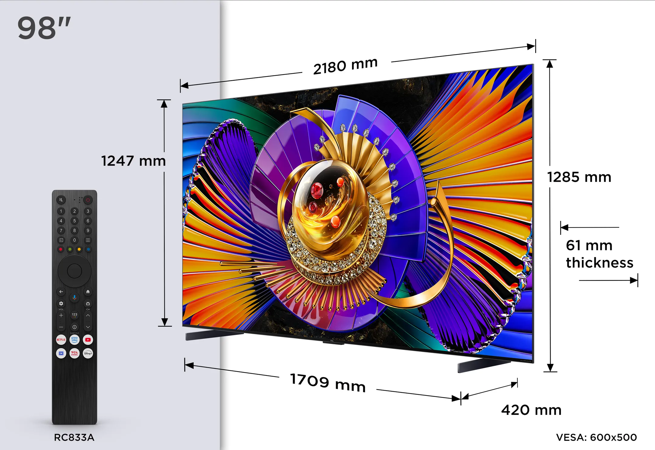 SQD-MiniLED 4K TV 98C79L (2026) - 98 inch