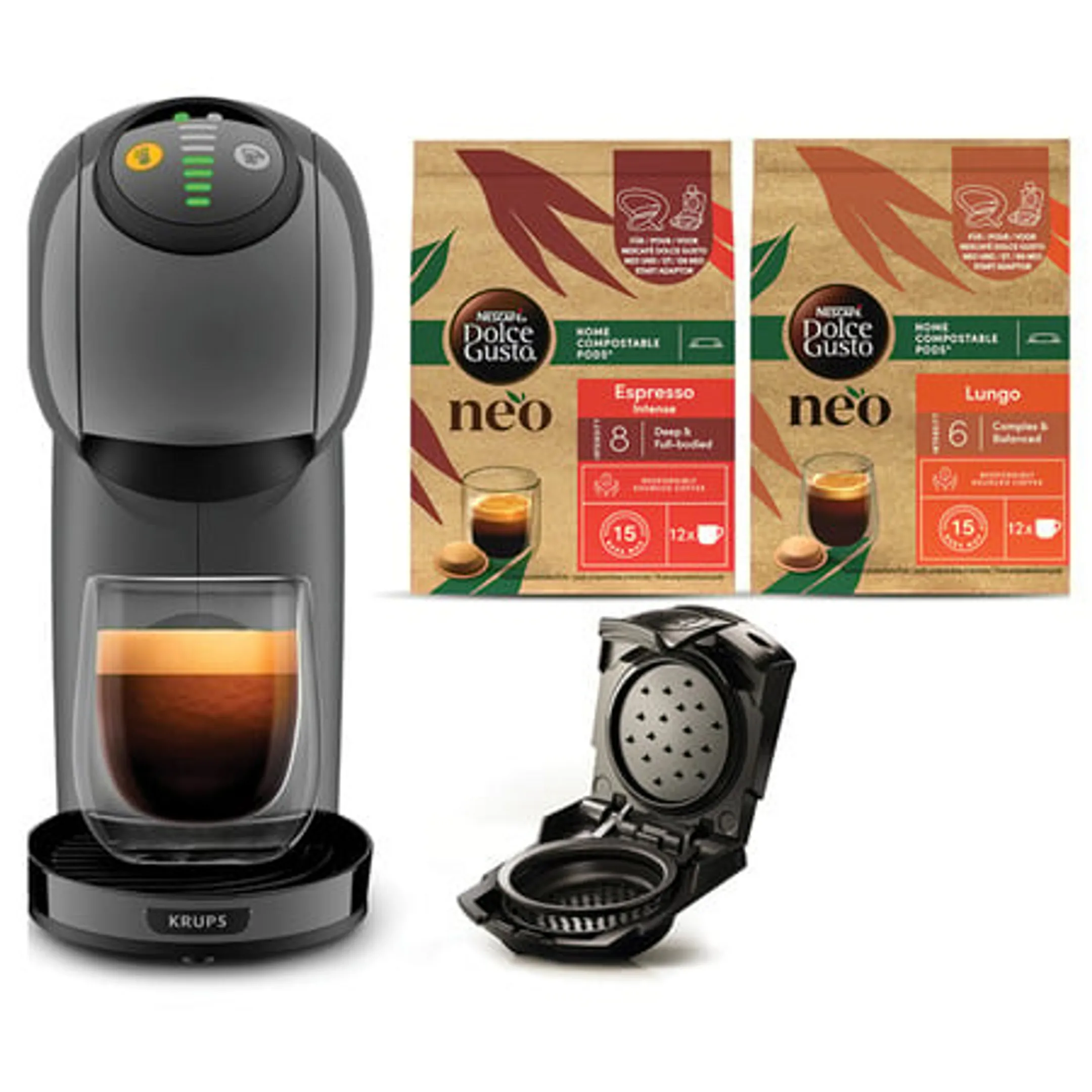 Machine à café Nescafé Dolce Gusto Genio S YY5895FD Bundle met NEO Adapter