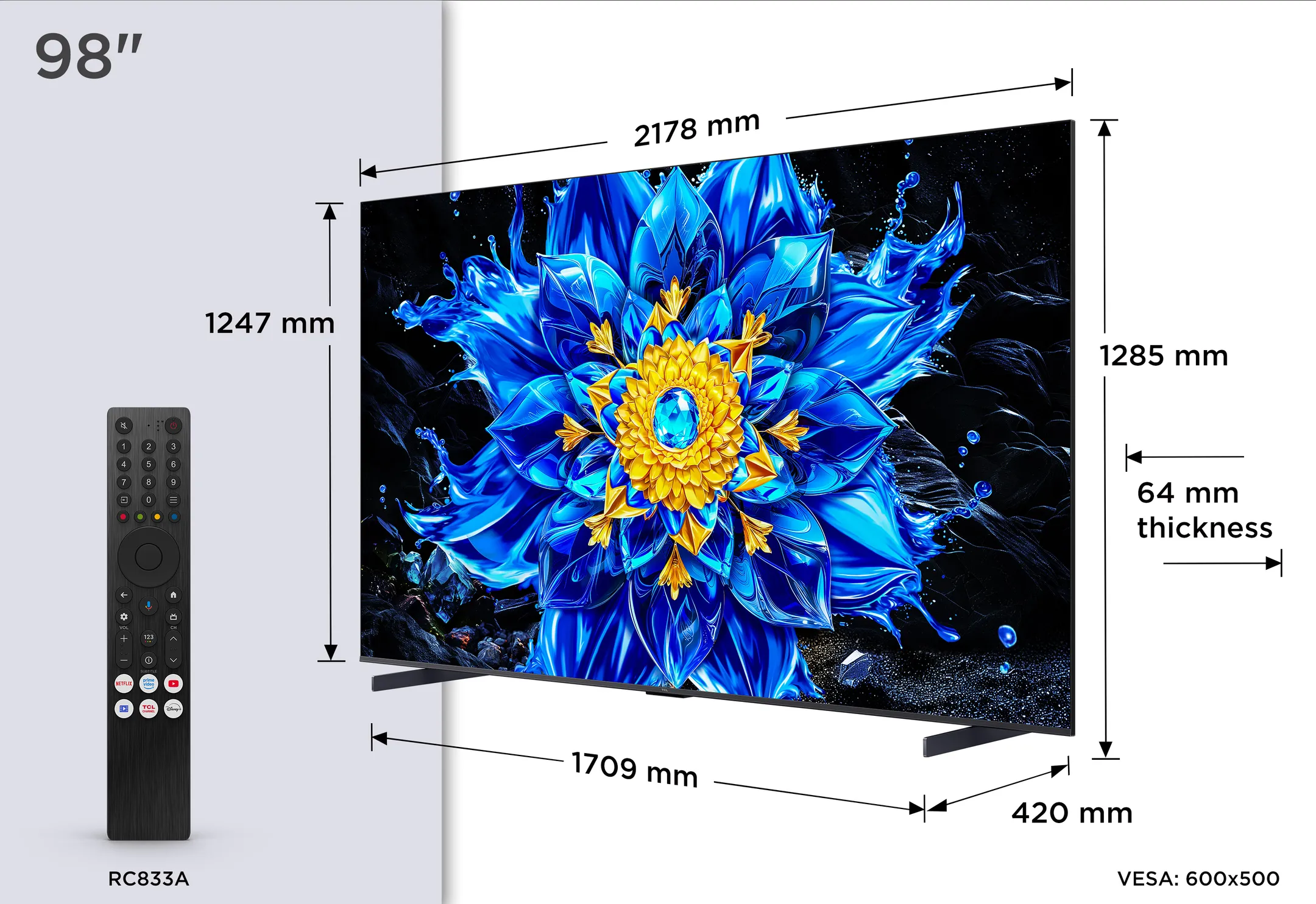 QD-Mini LED 4K TV 98P89L (2026) - 98 inch