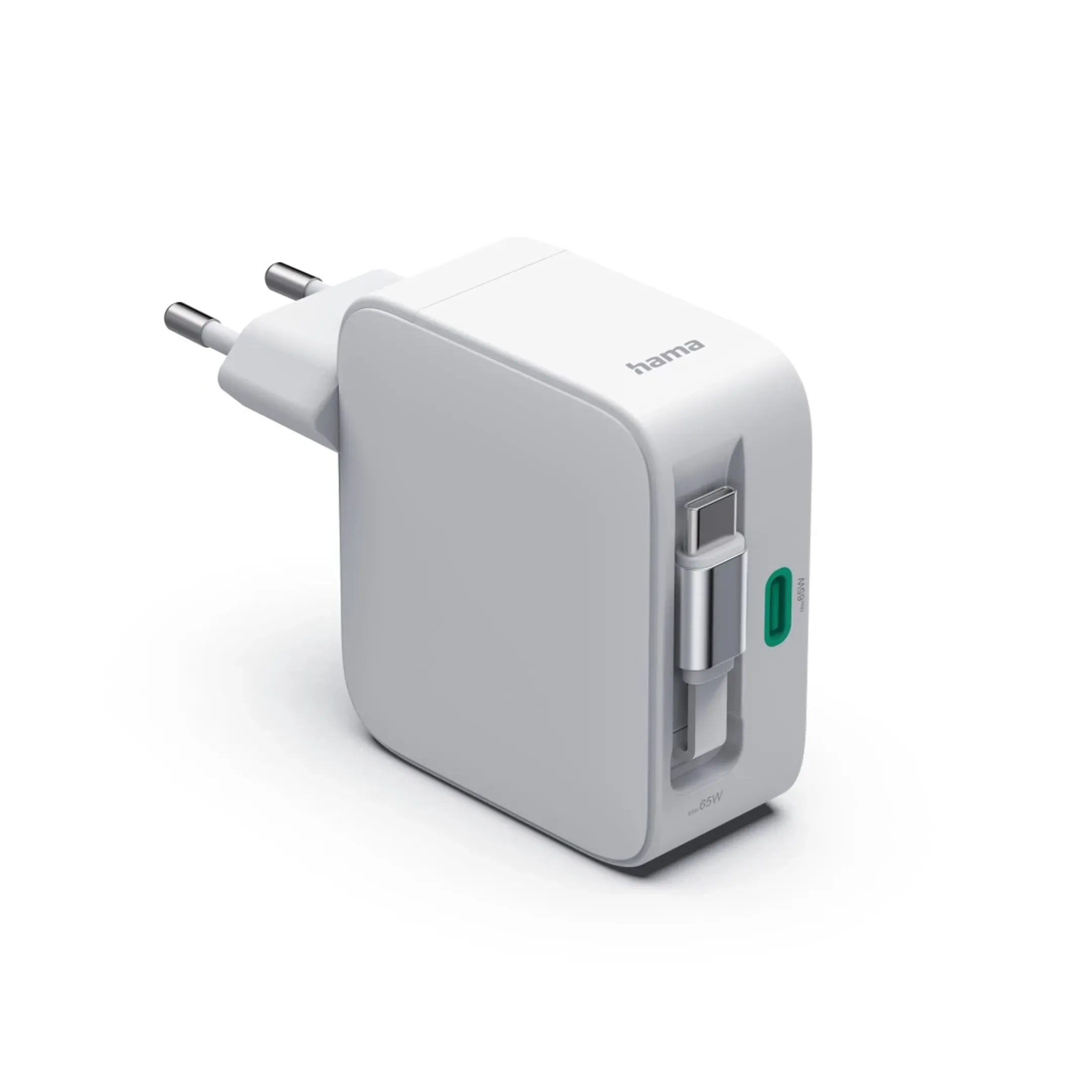 Chargeur rapide - 2x USB-C - Câble charge extens. - 65 W