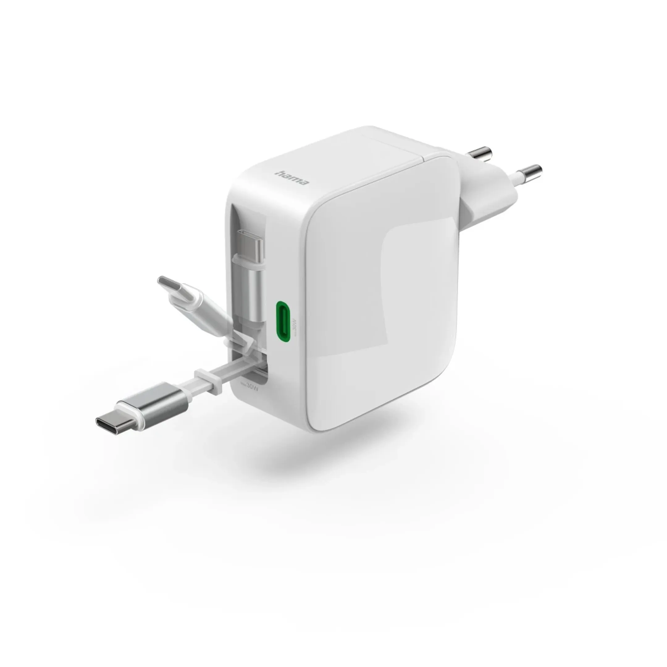Chargeur rapide - 2x USB-C - Câble charge extens. - 65 W