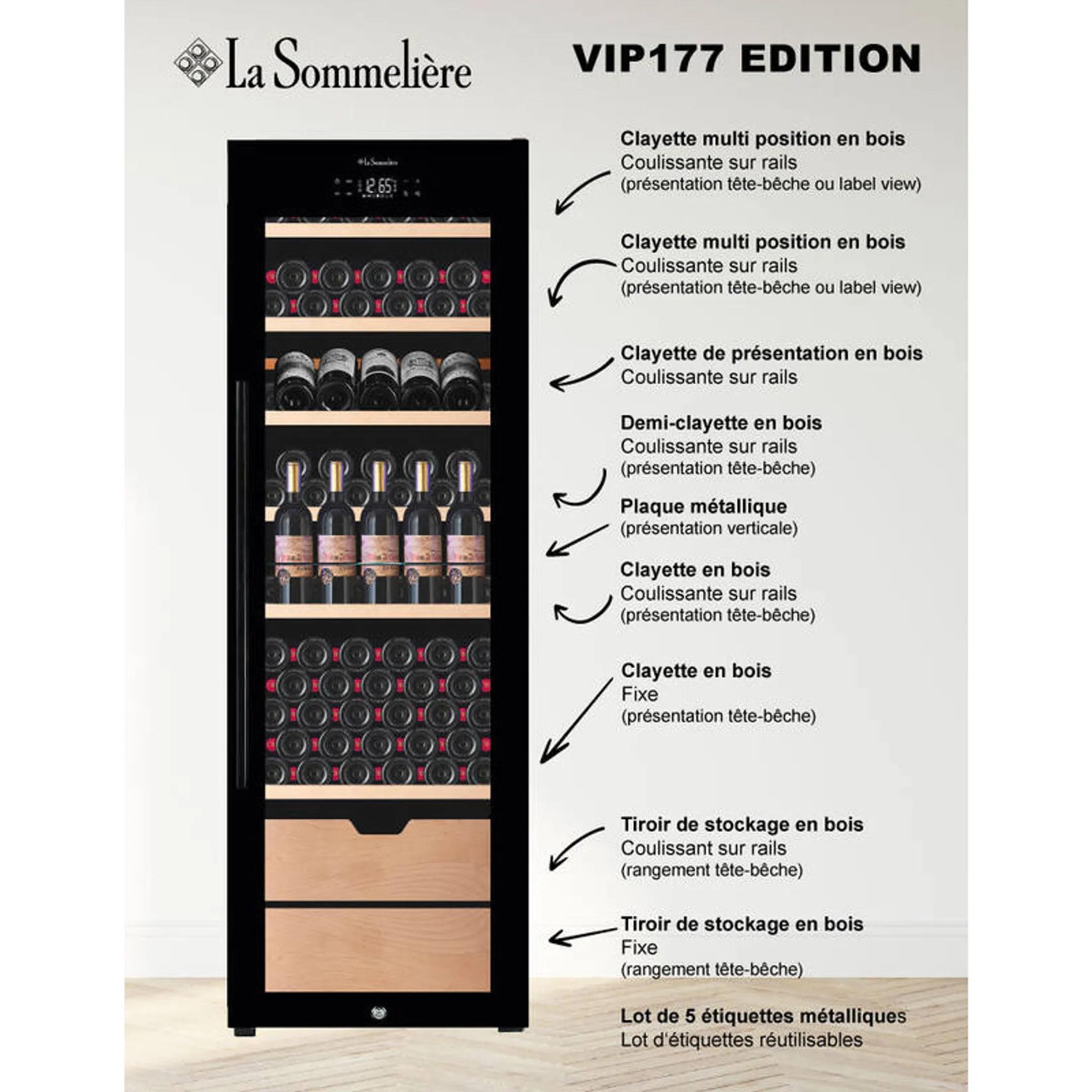 Wijnbewaarkast VIP177 EDITION