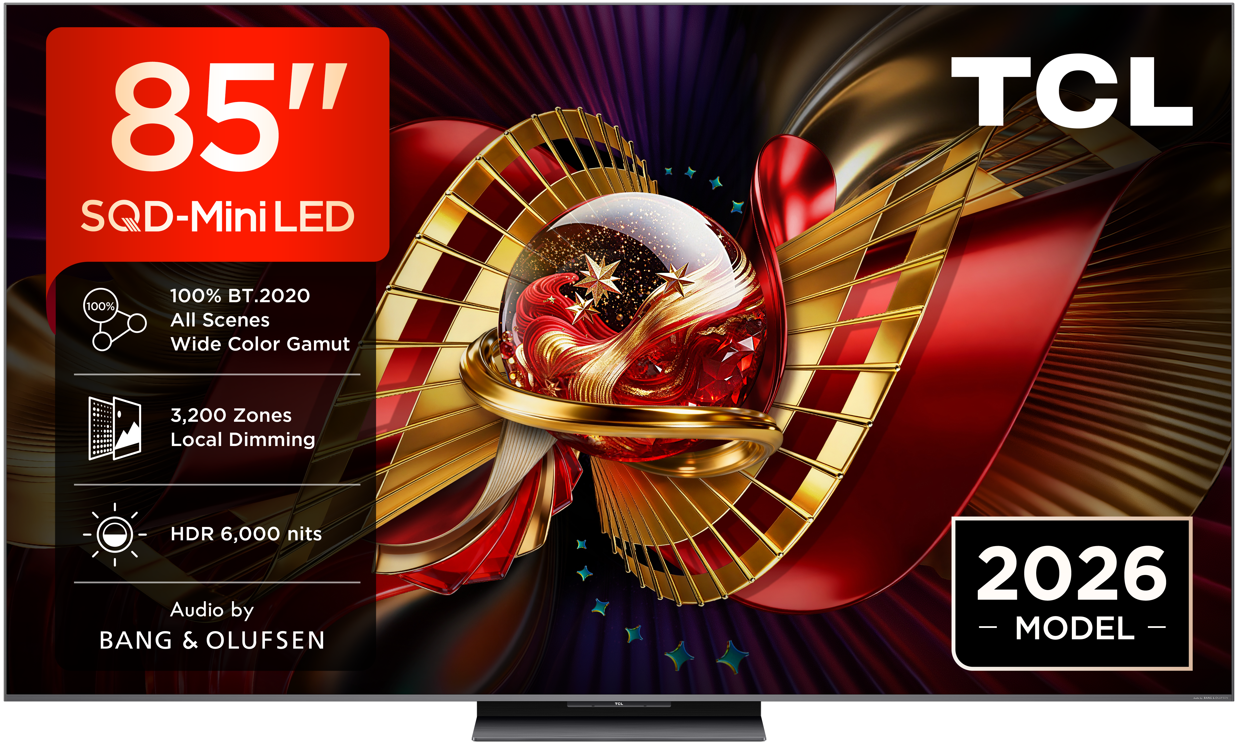 TCL SQD-MiniLED 4K TV 85C89L (2026) - 85 inch