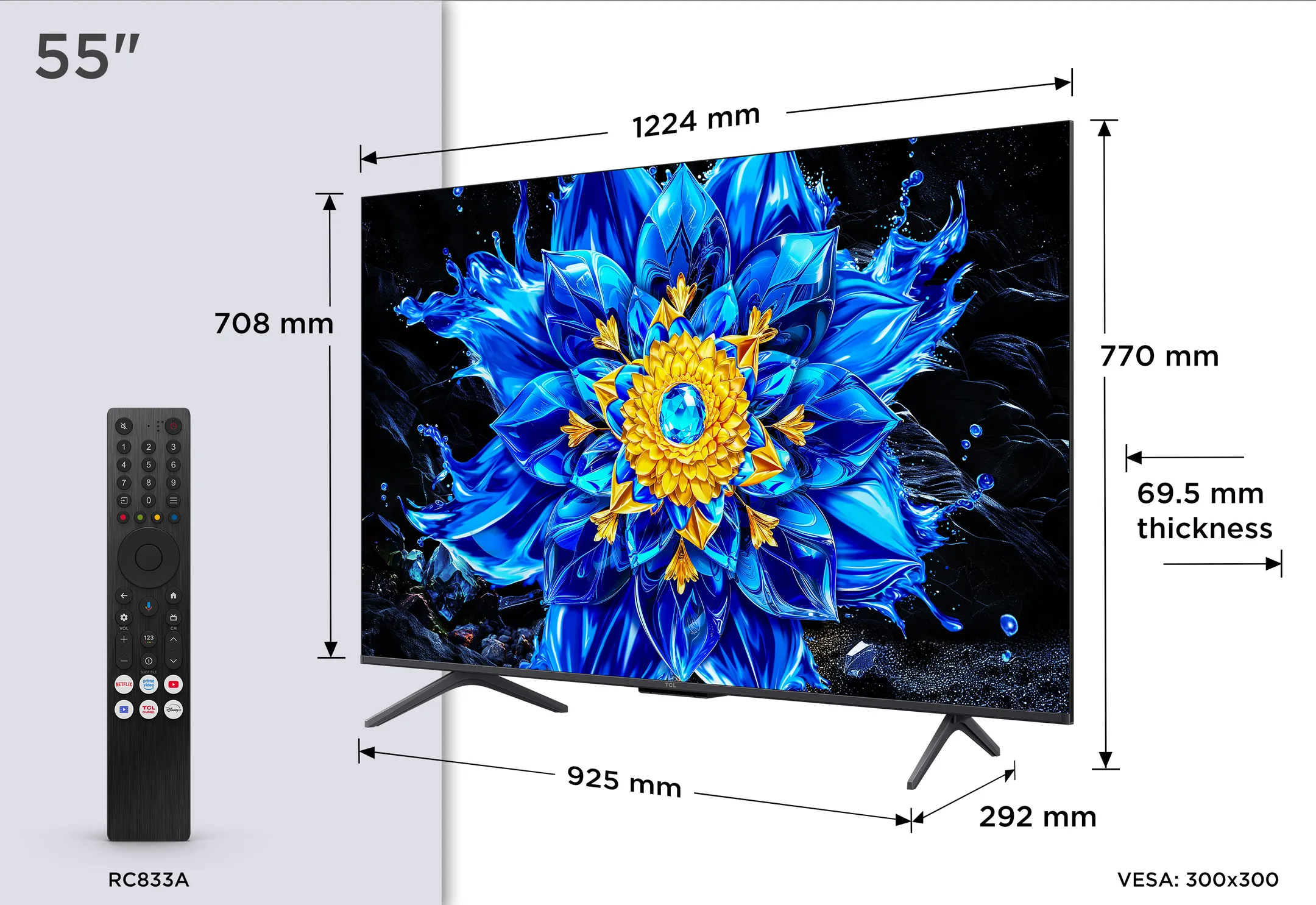 QD-Mini LED 4K TV 55P89L (2026) - 55 inch