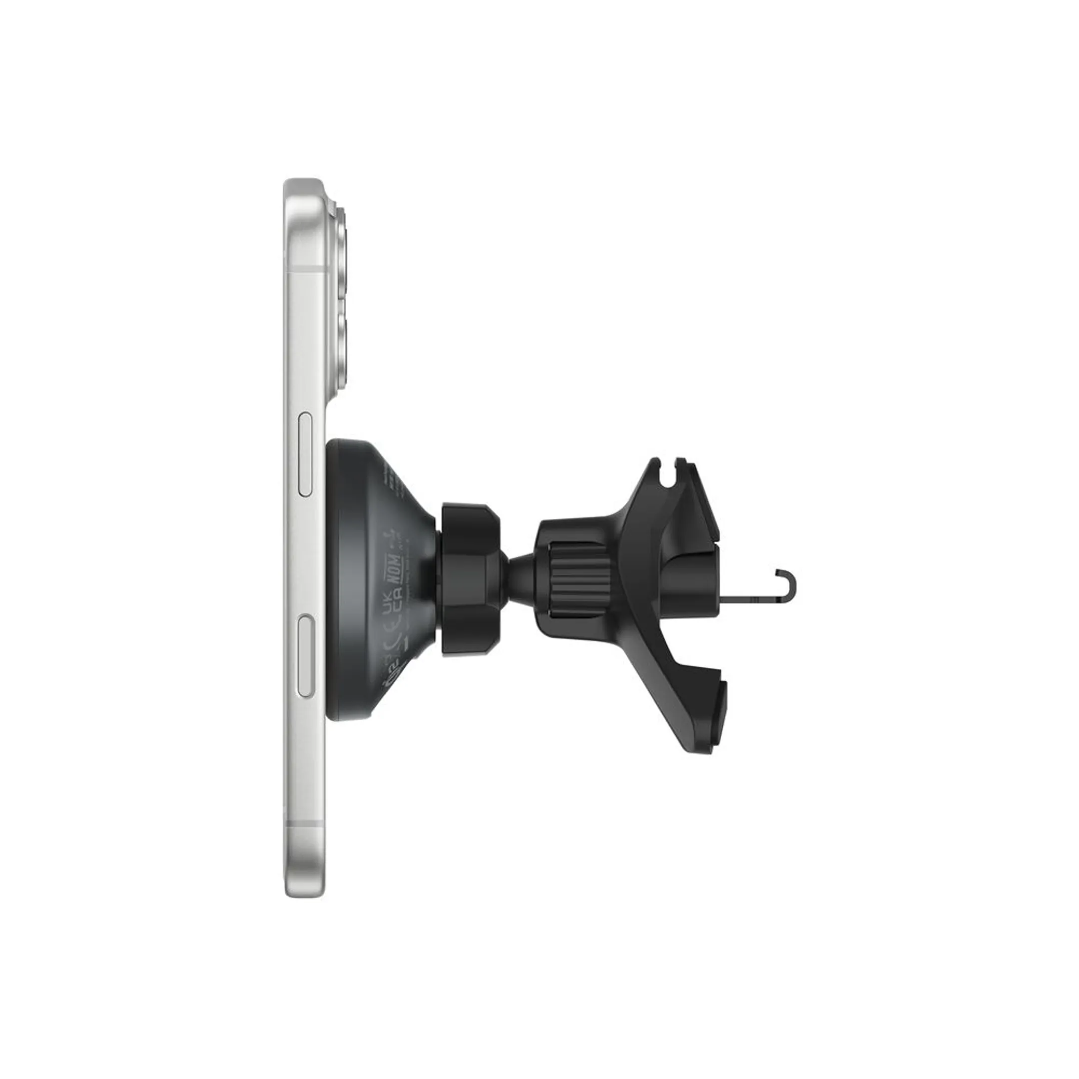 Support magnétique de recharge sans fil pour aération et tableau de bord