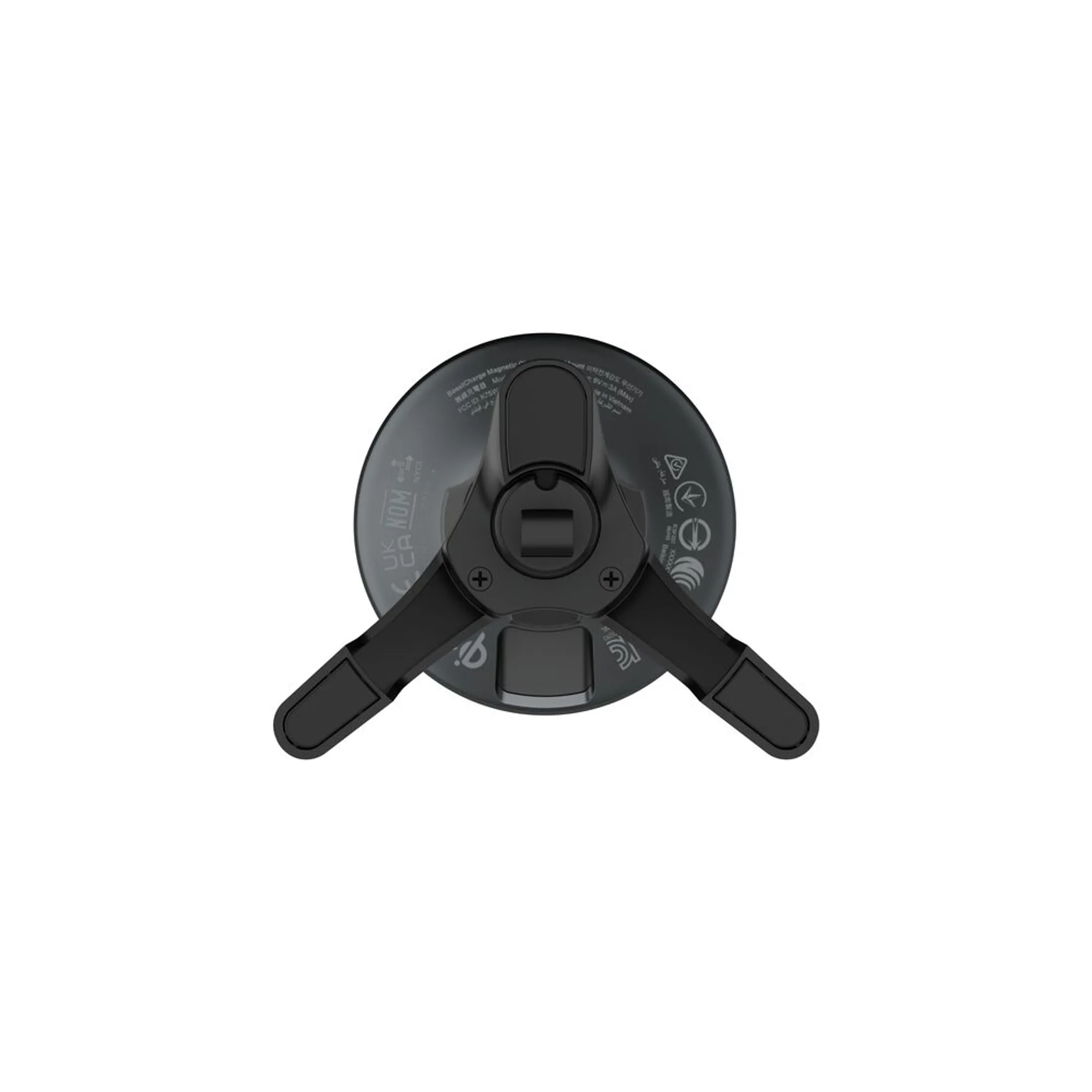 Support magnétique de recharge sans fil pour aération et tableau de bord