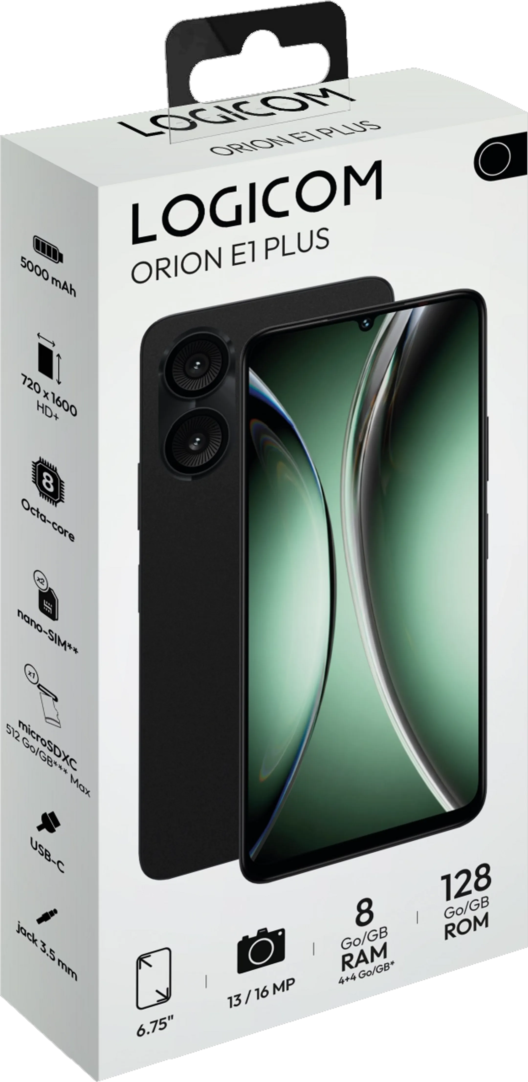 Orion E1 Plus 128 GB - Zwart