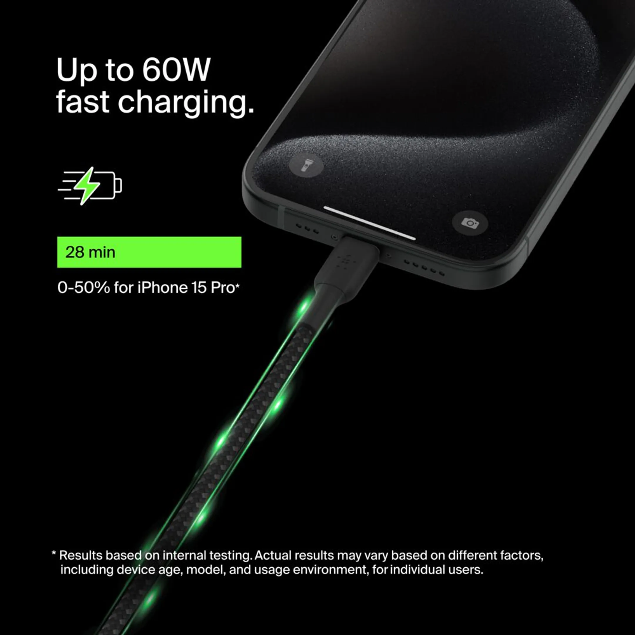 Gevlochten USB-C - USB-C kabel - 2 M