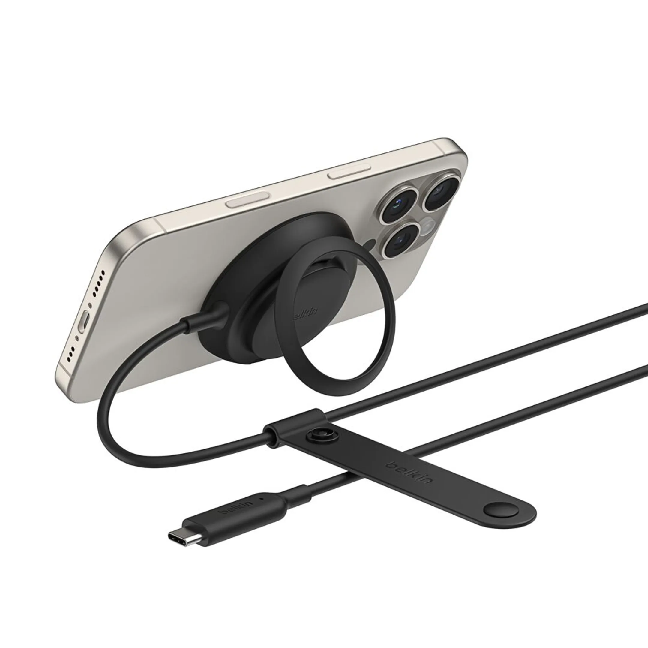 Magnetic Charger with Qi2 - 25 W - Noir