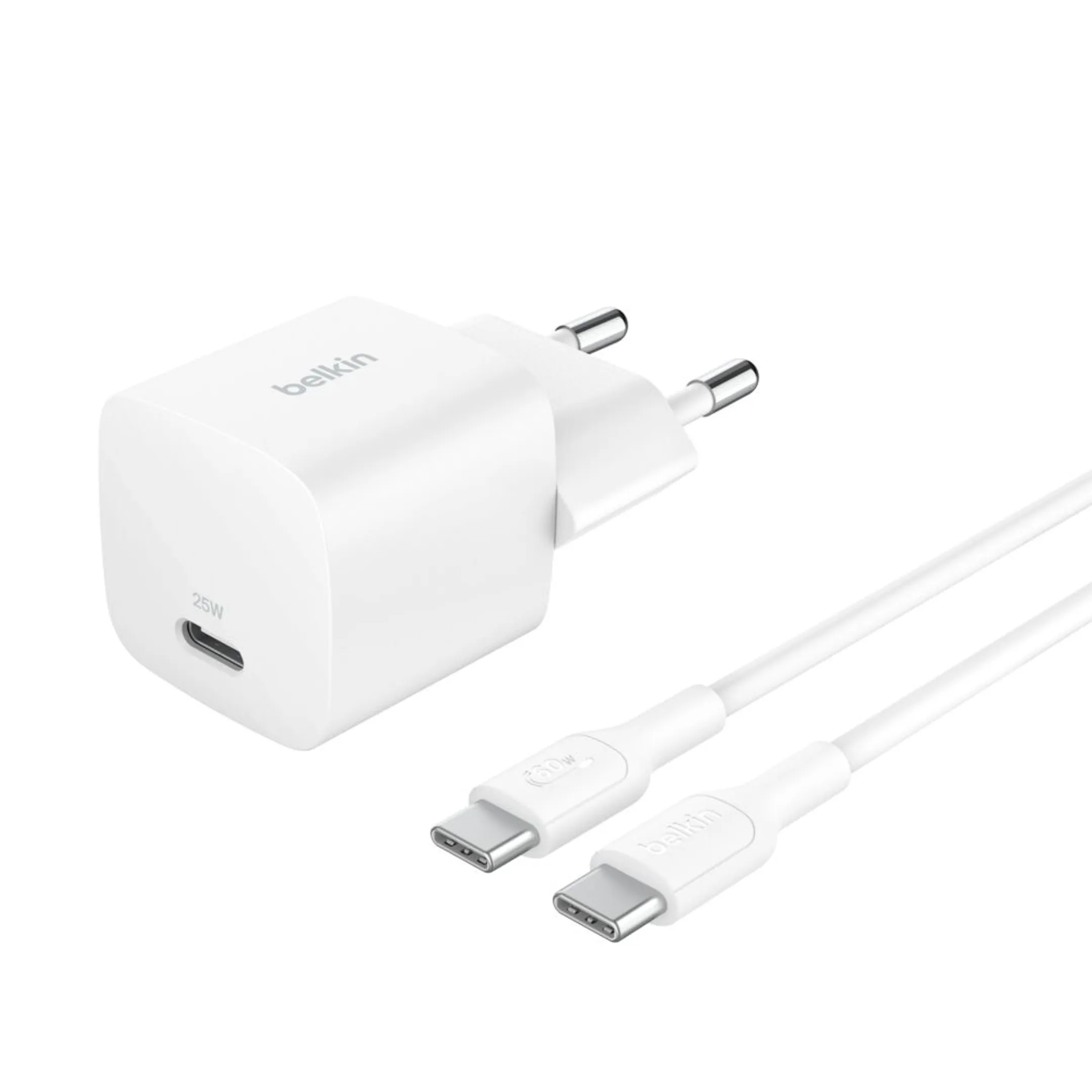 Chargeur USB-C + câble USB-C vers USB-C - 25 W