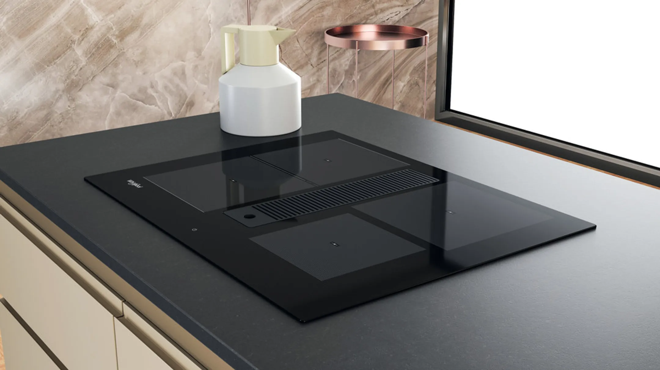 Taque avec hotte intégrée WVH 1065B