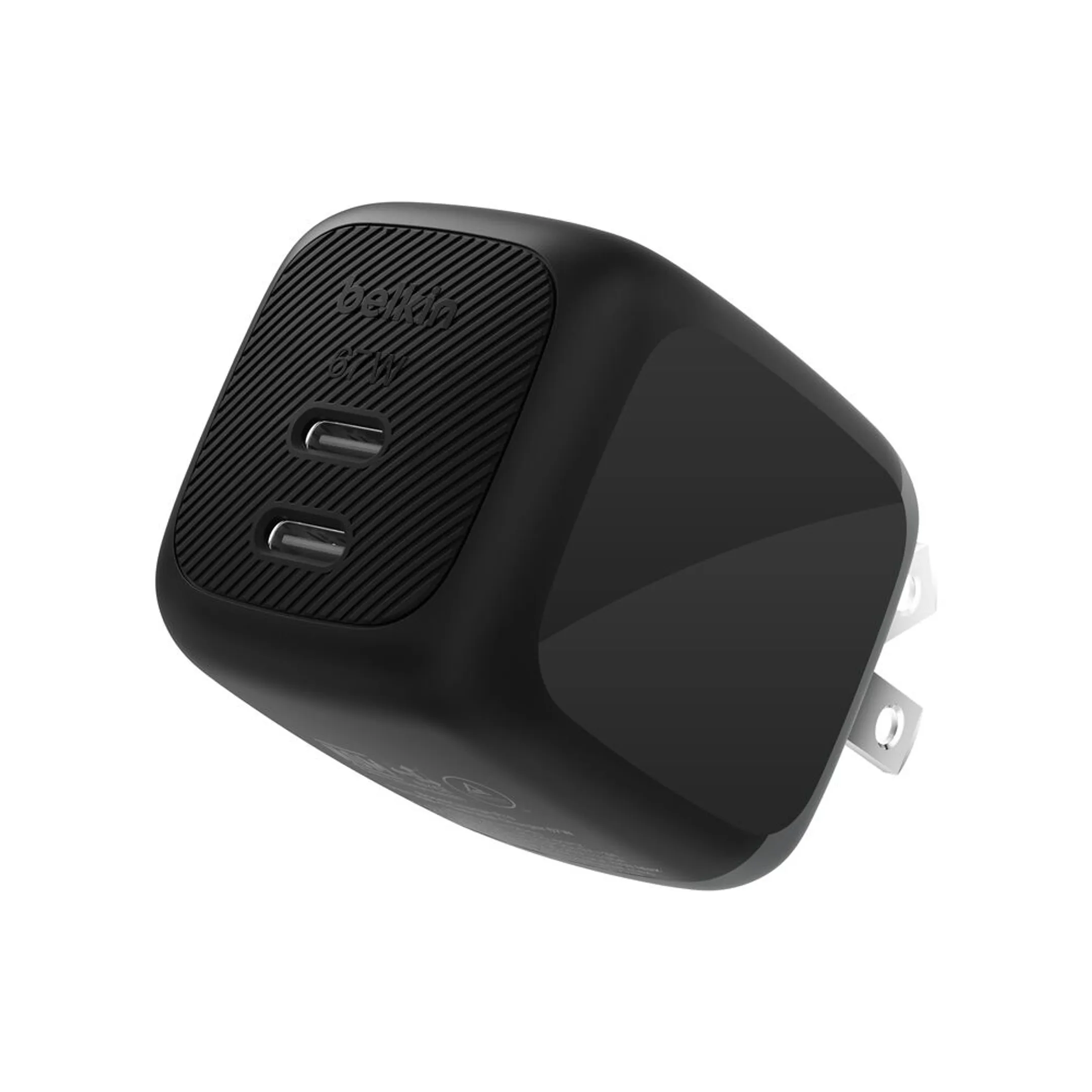 Chargeur secteur - 2x USB-C - 67 W - Noir