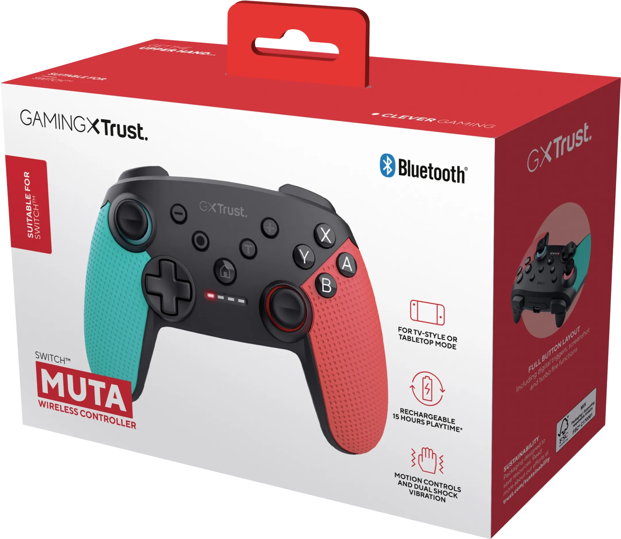 GXT 1246B Bluetooth Gamepad Nintendo Switch