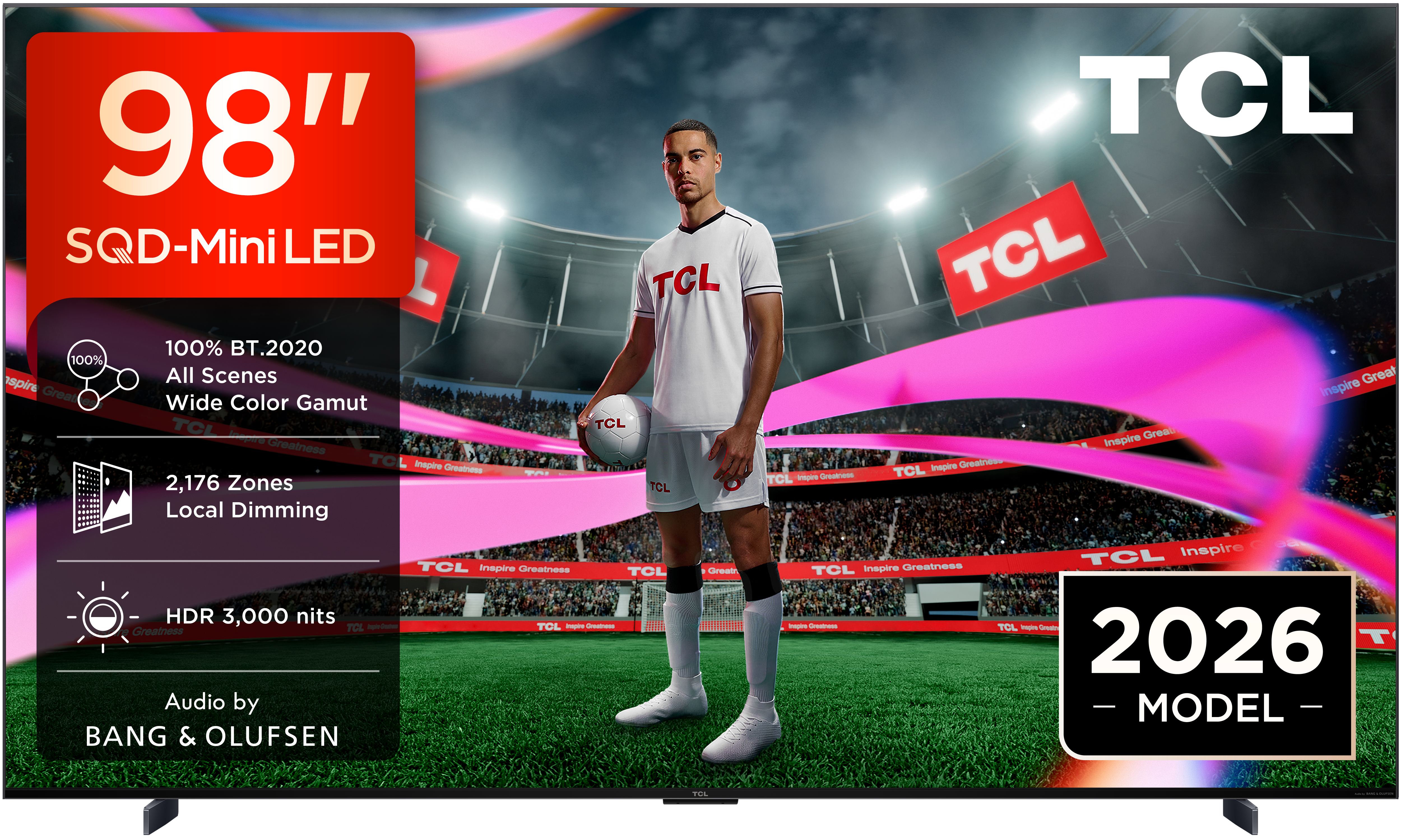 TCL SQD-MiniLED 4K TV 98C79L (2026) - 98 inch