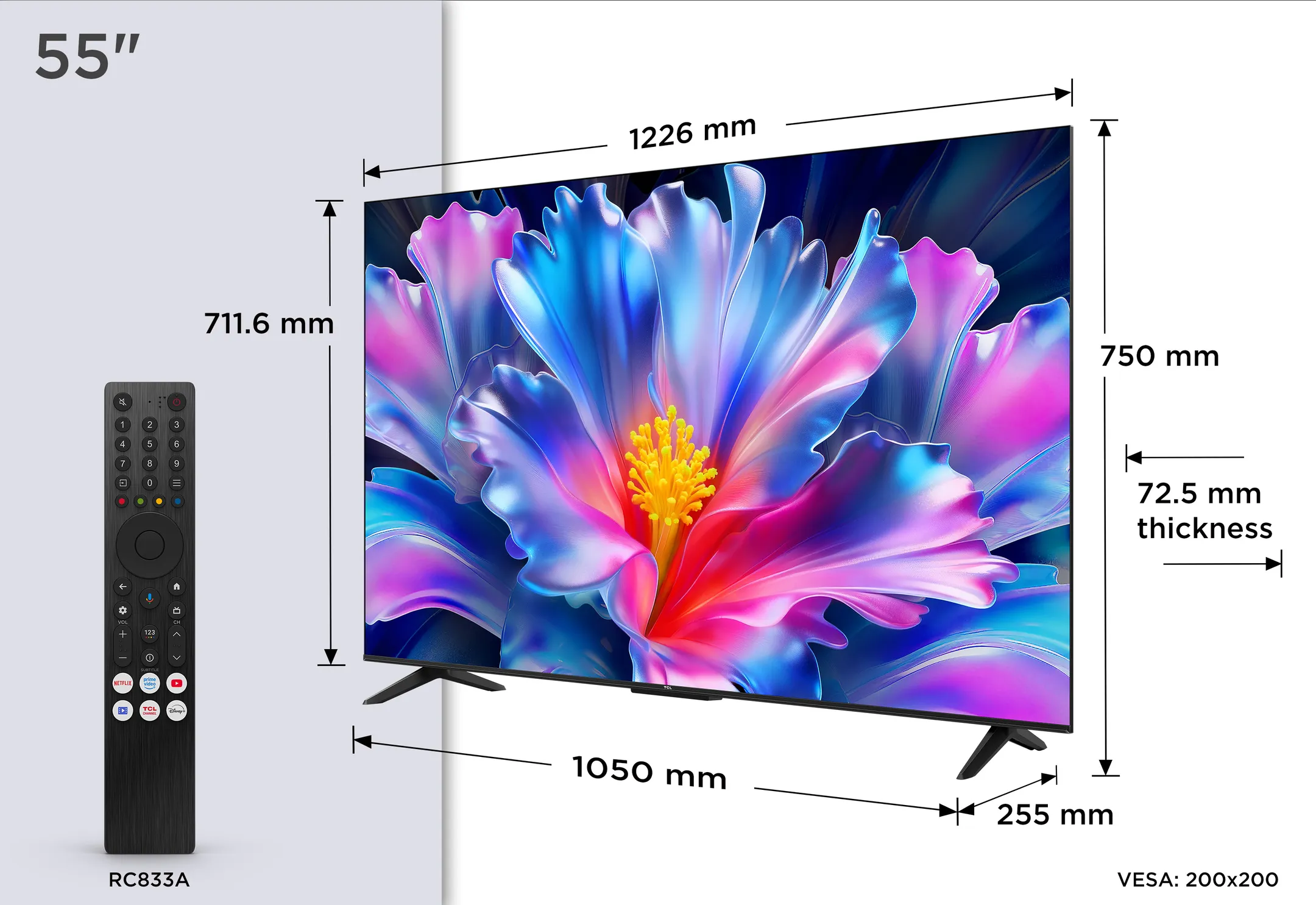 4K UHD TV 55P6L (2026) - 55 pouces