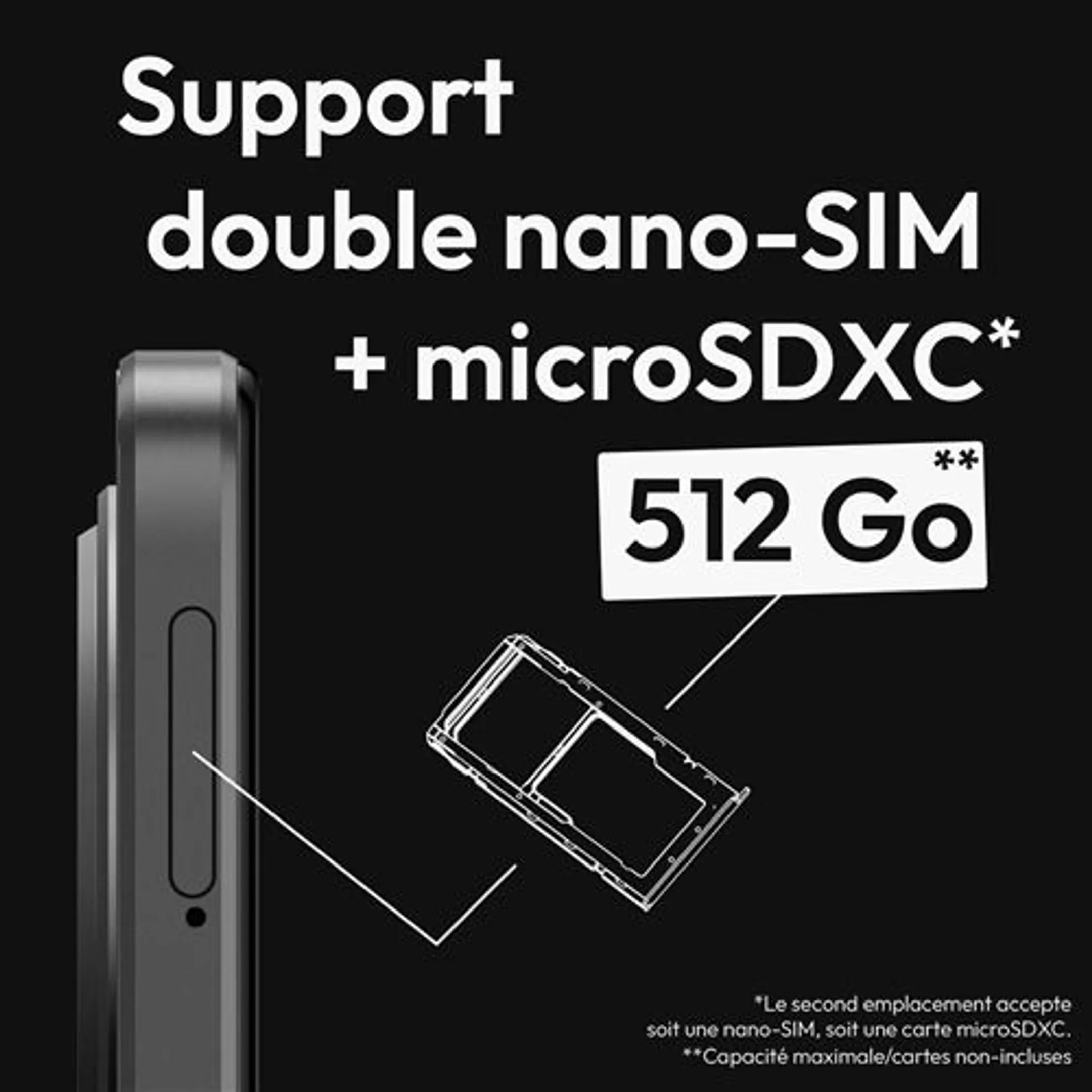 Vision X3 Max 256 Go - Noir