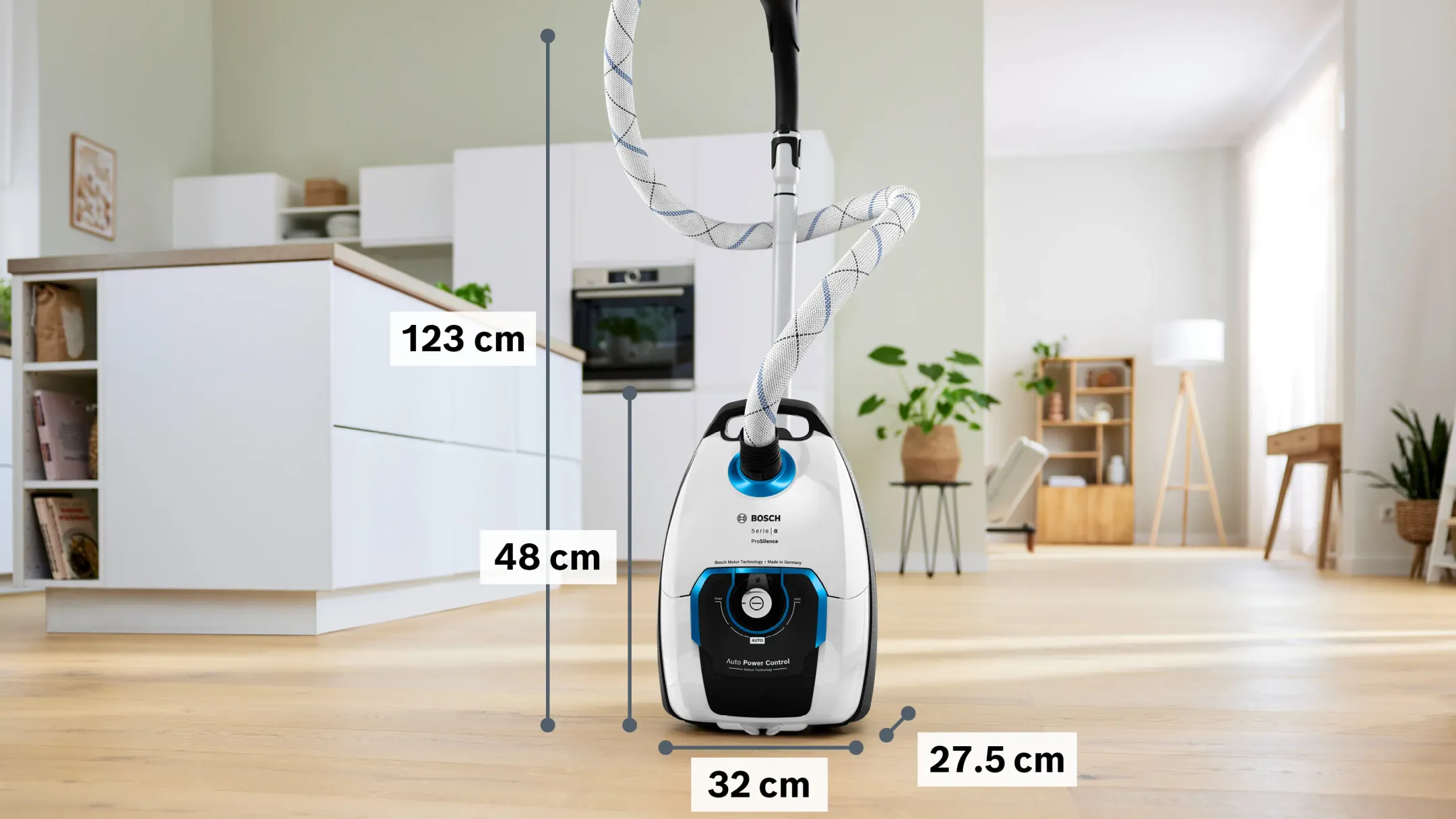 Stofzuiger met zak Serie 8 ProSilence BGL8SIL1L