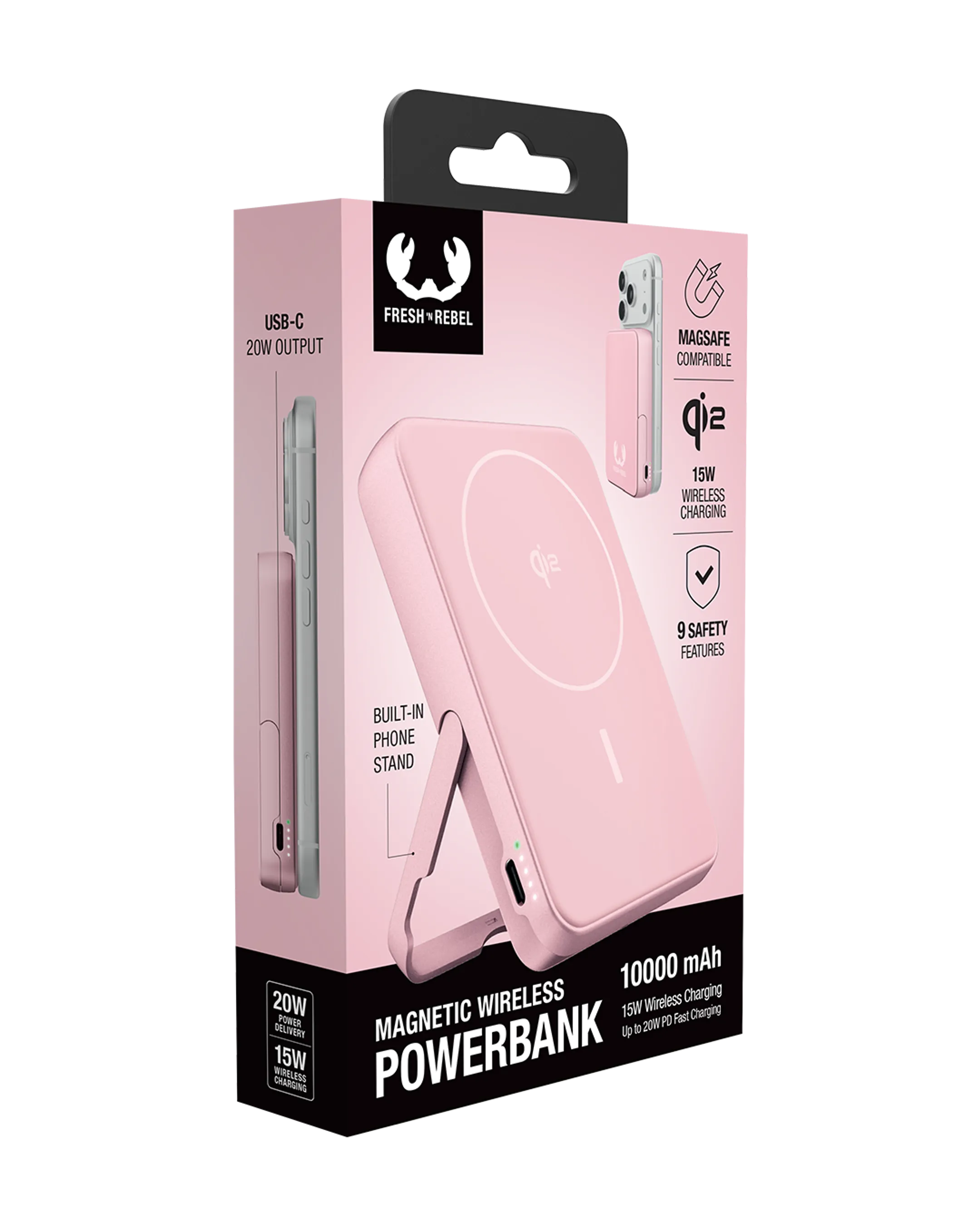 Powerbank 10.000 mAh - 20 W USB-C / 15 W Draadloos