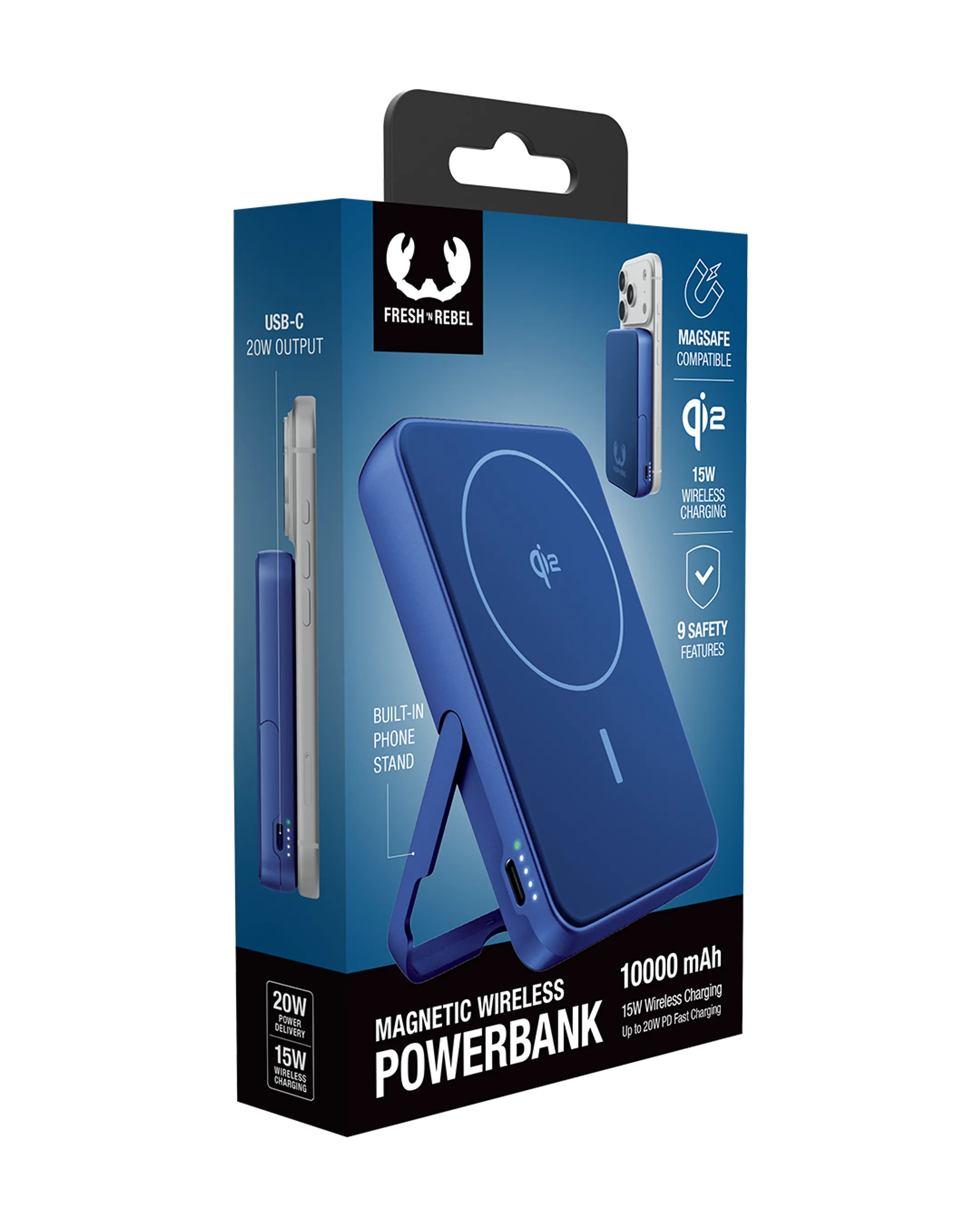 Powerbank 10.000 mAh - 20 W USB-C / 15 W Draadloos