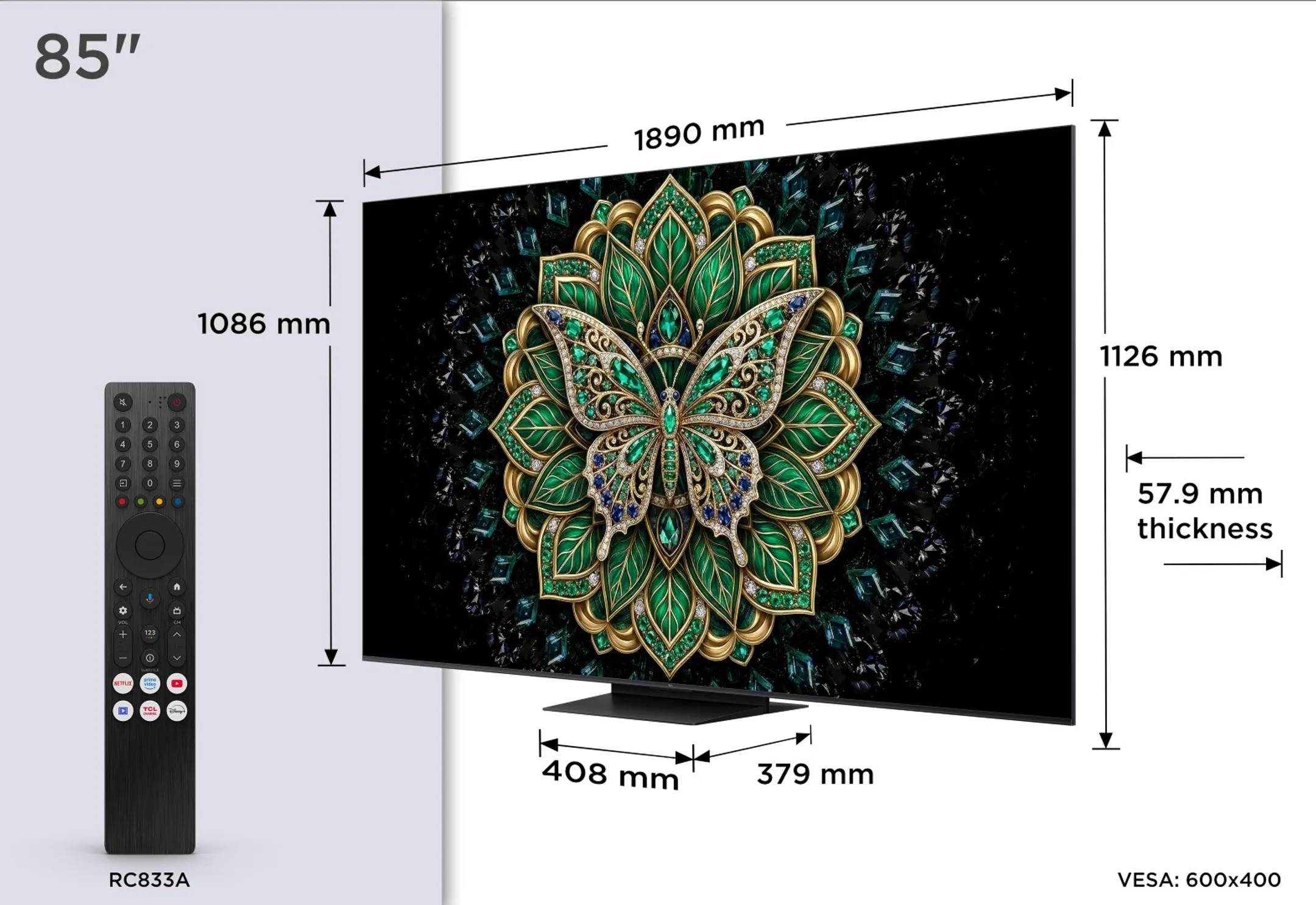 QD Mini-LED 75C69K PRO TV 4K (2026) - 75 pouces