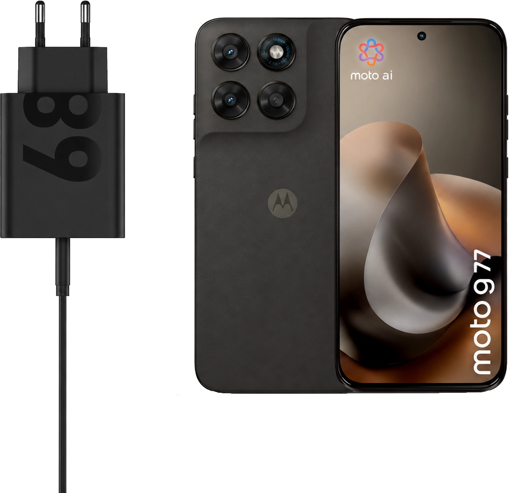 Motorola Bundel: Moto G77 256 GB - Zwart + Oplader 68W
