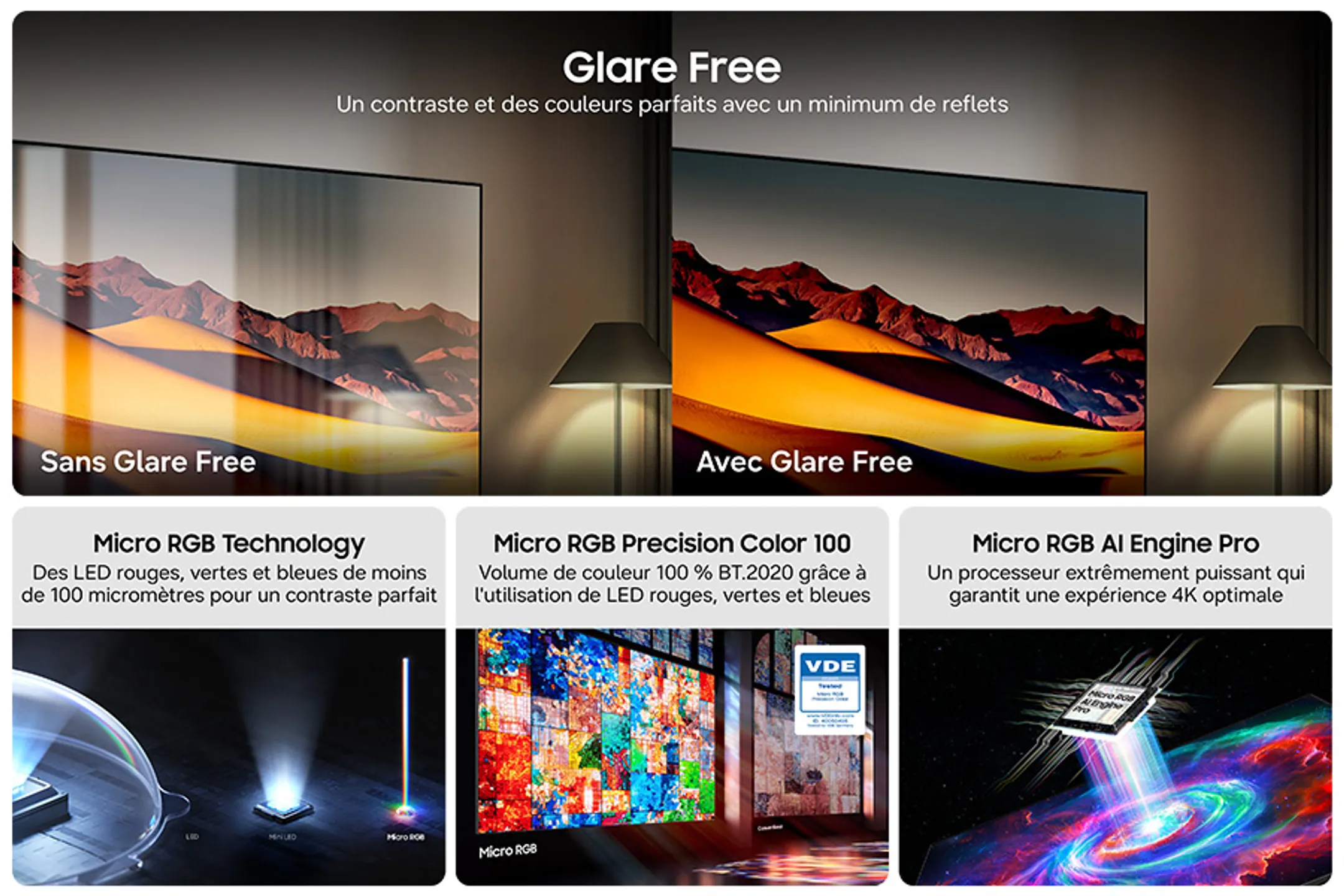 Micro RGB 4K TV MRE85R95HATXXN (2026) - 85 pouces