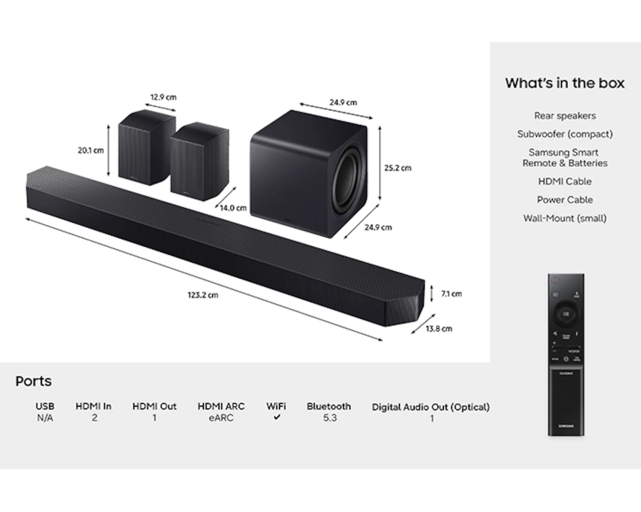 Barre de son Cinematic Q-series HW-Q990H/XN - Noir 